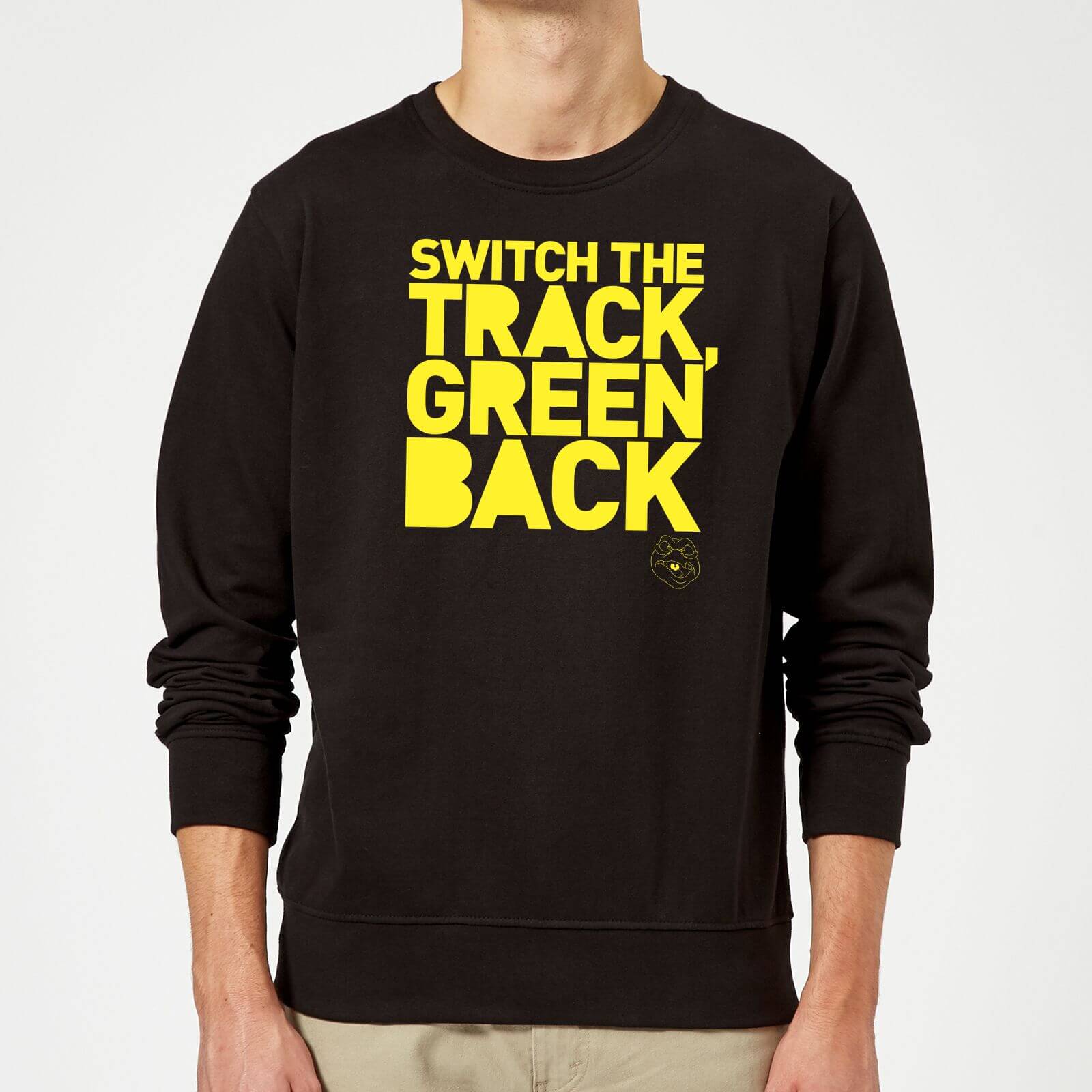 Danger Mouse Switch The Track Green Back Sweatshirt - Black - 5XL - Black