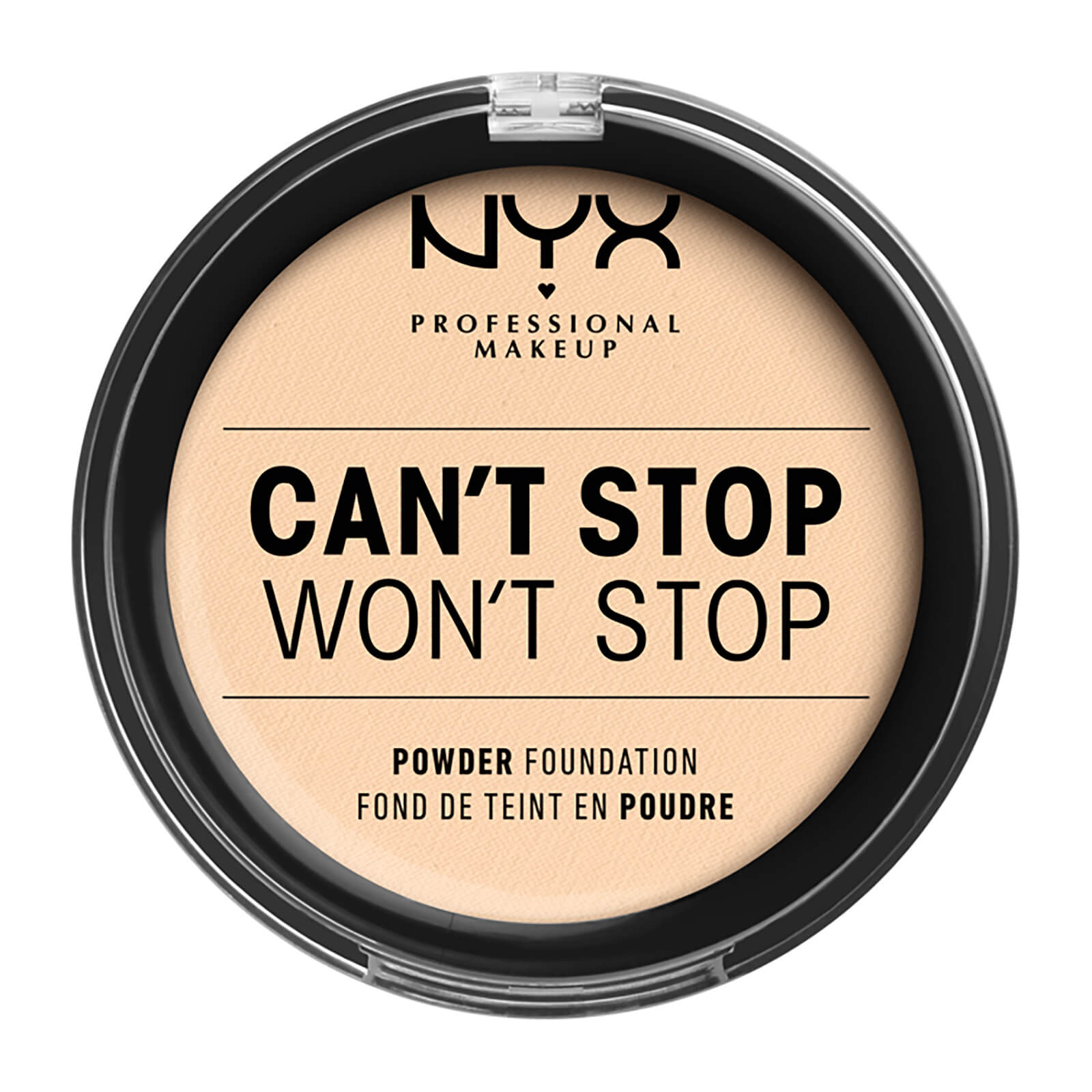 Maquillaje en polvo Can't Stop Won't Stop de NYX Professional Makeup Claro
