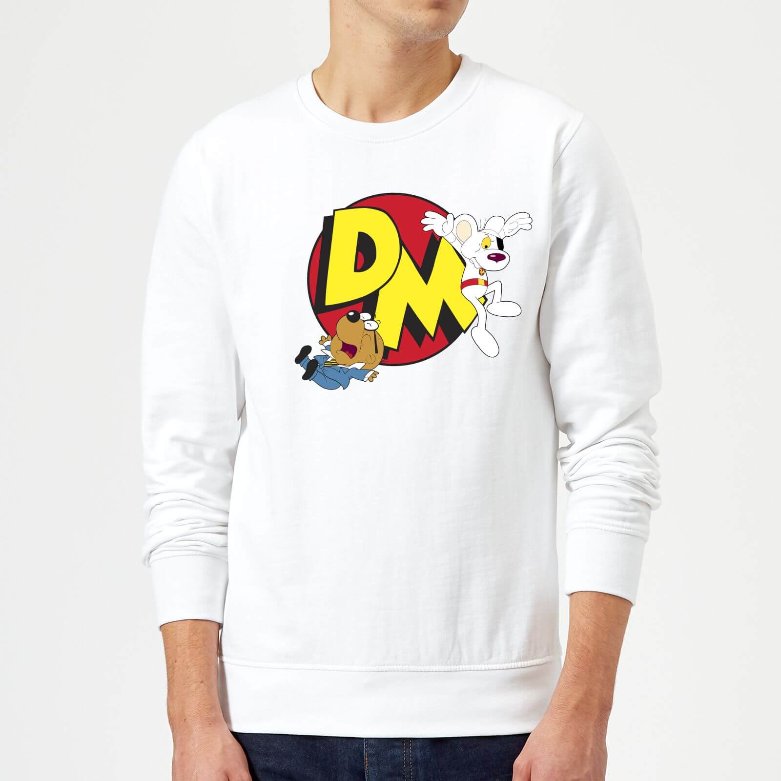 Danger Mouse Run! Sweatshirt - Weiß - L - Weiß