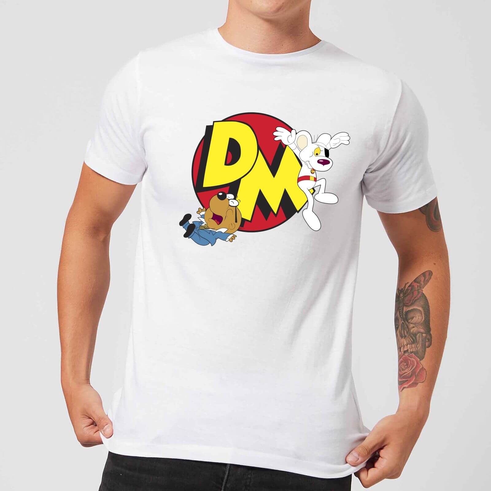 Danger Mouse Run! Herren T-Shirt - Weiß - M - Weiß