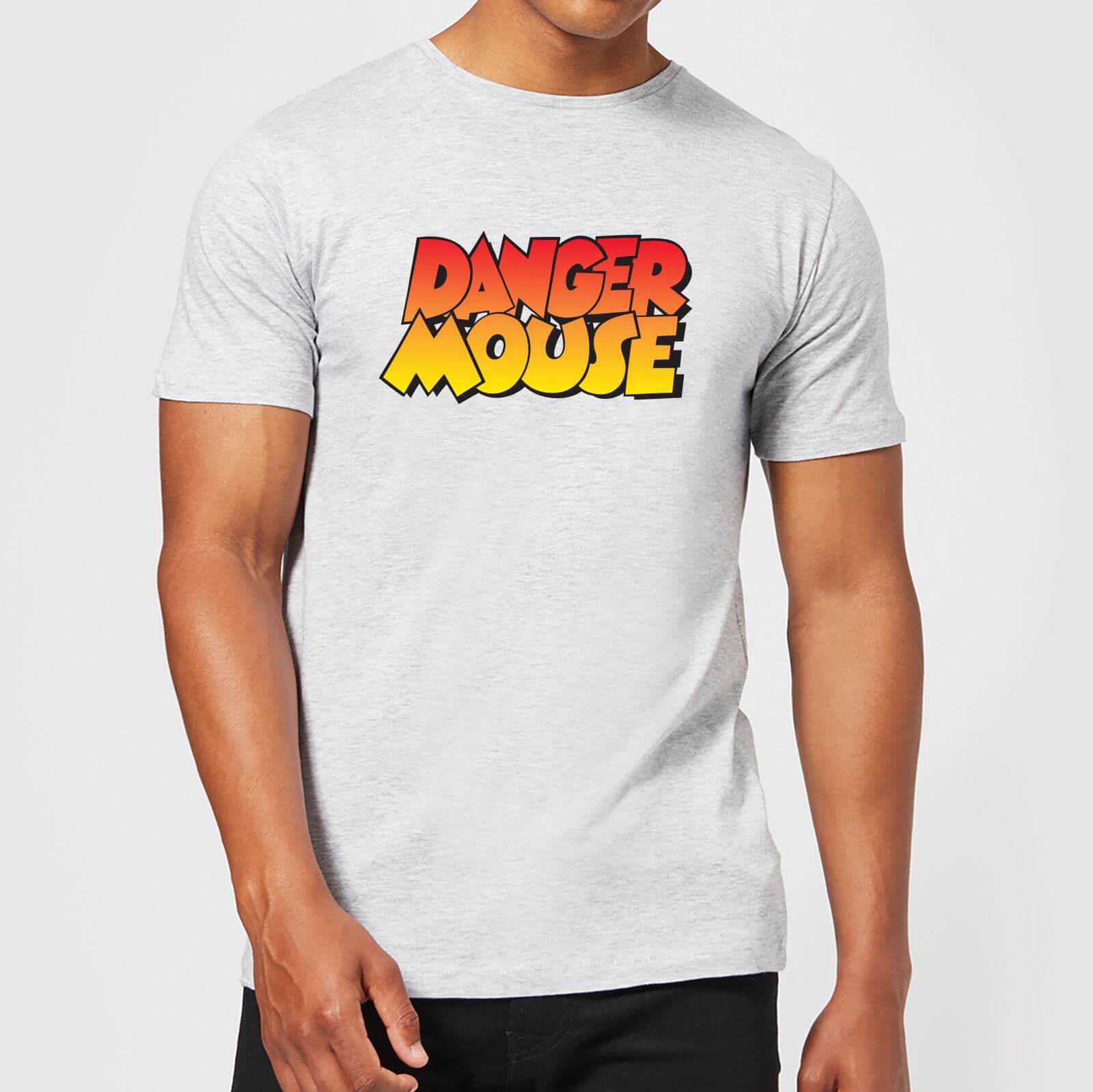 Danger Mouse Colour Logo Herren T-Shirt - Grau - L - Grau