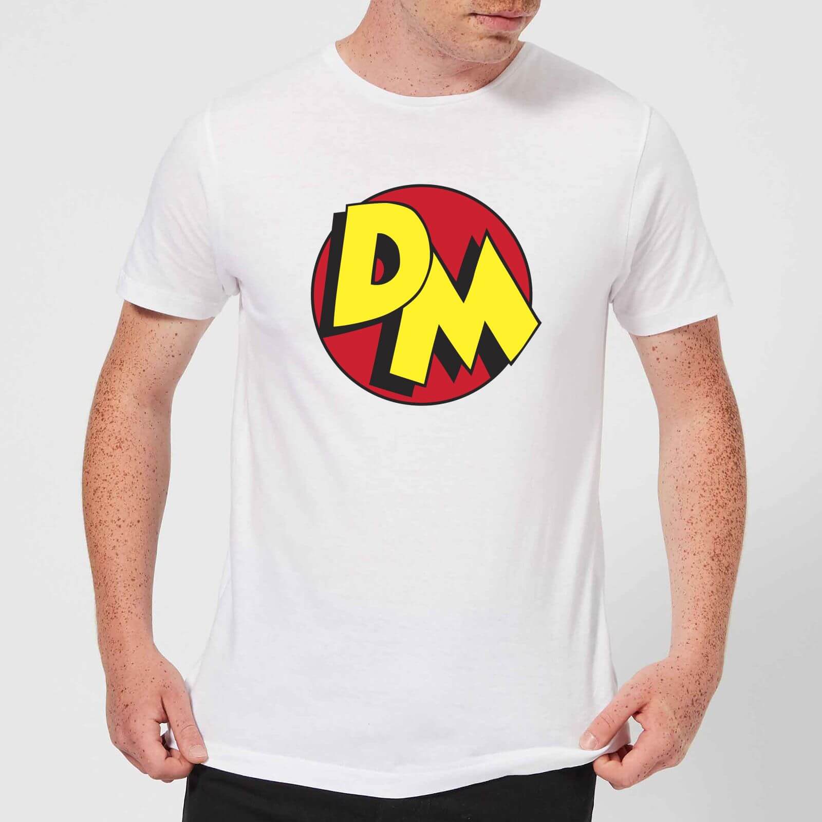 Danger Mouse DM Logo Herren T-Shirt - Weiß - M - Weiß