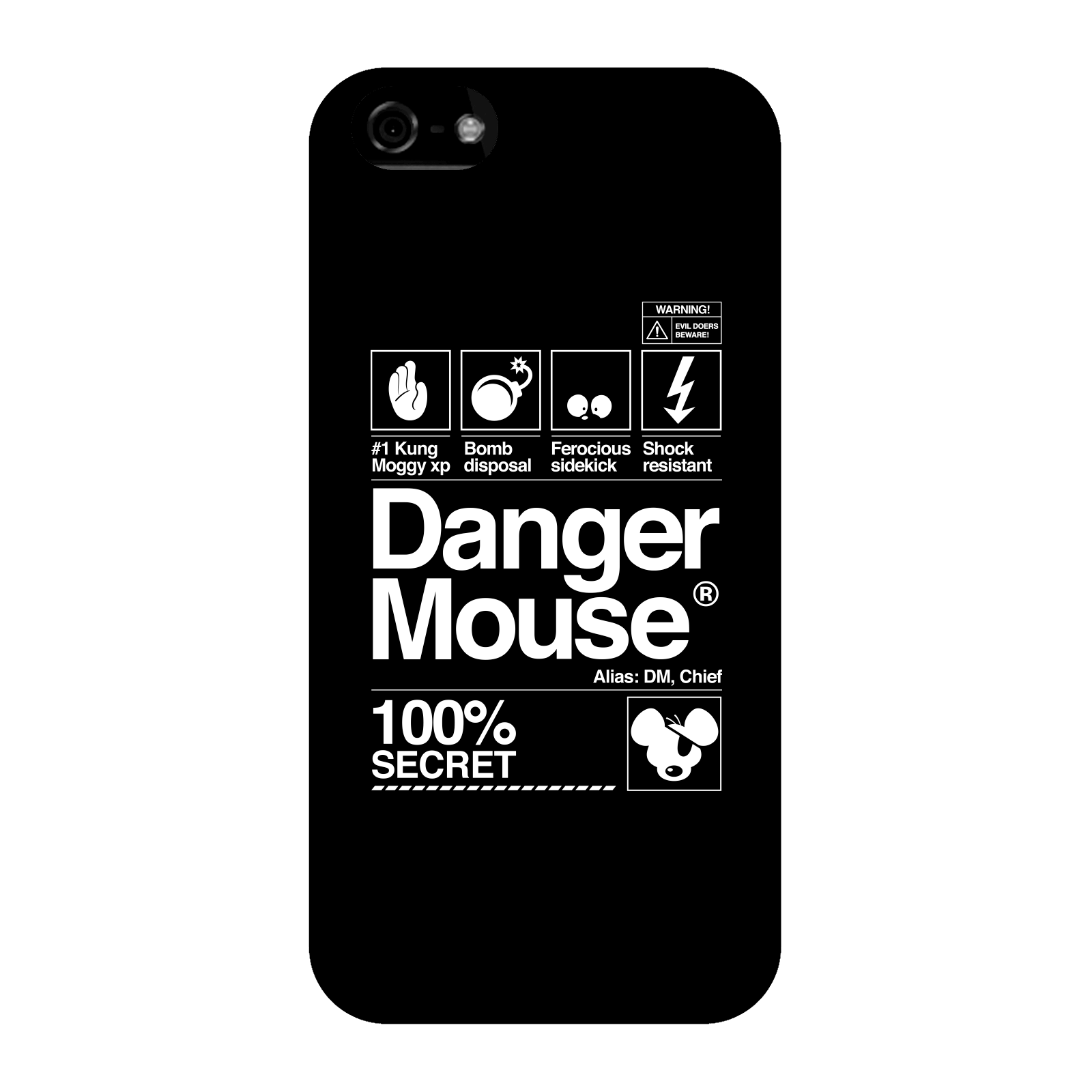Danger Mouse 100% Secret Phone Case for iPhone and Android - iPhone 5C - Snap Case - Matte
