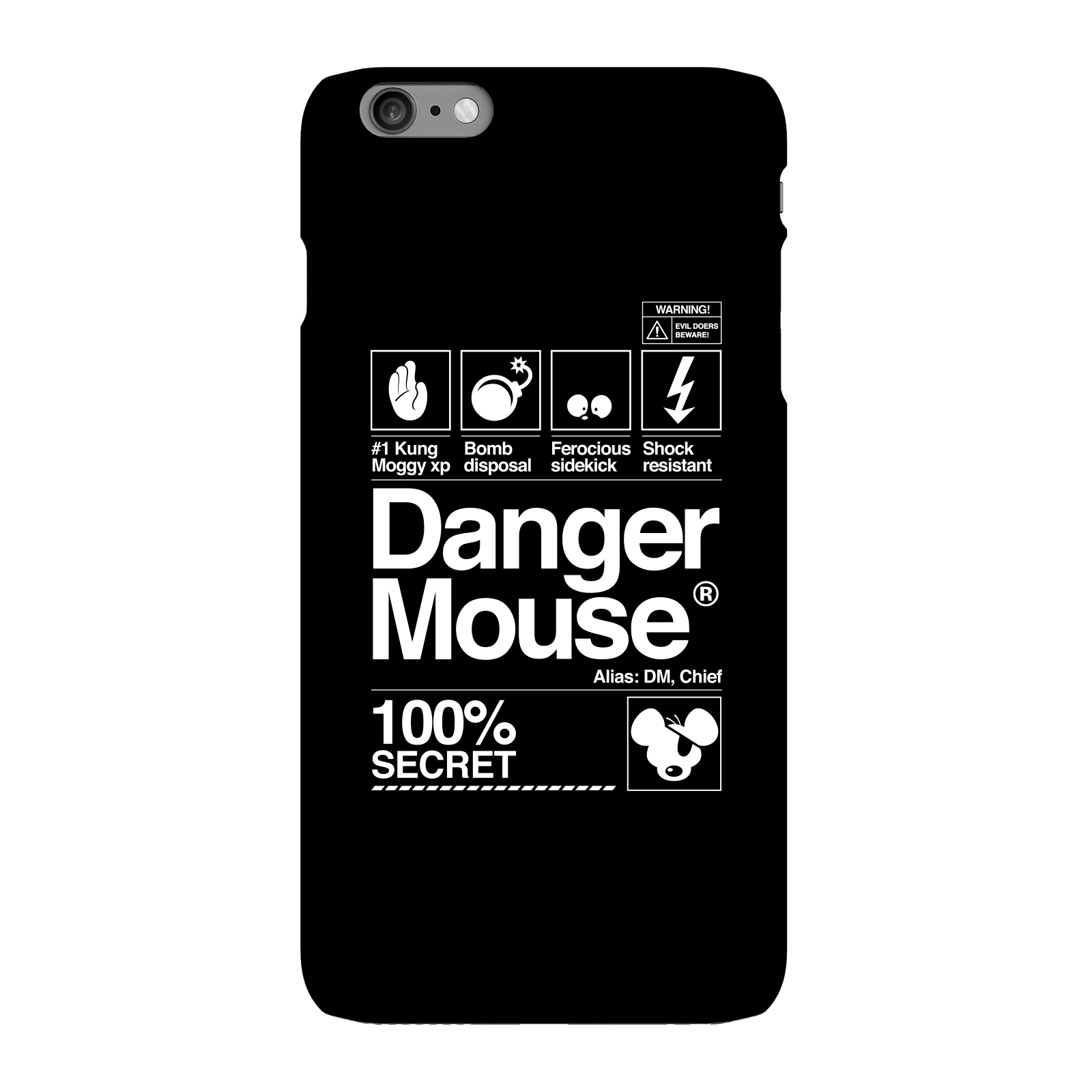 Danger Mouse 100% Secret Phone Case for iPhone and Android - iPhone 6 Plus - Snap Case - Matte