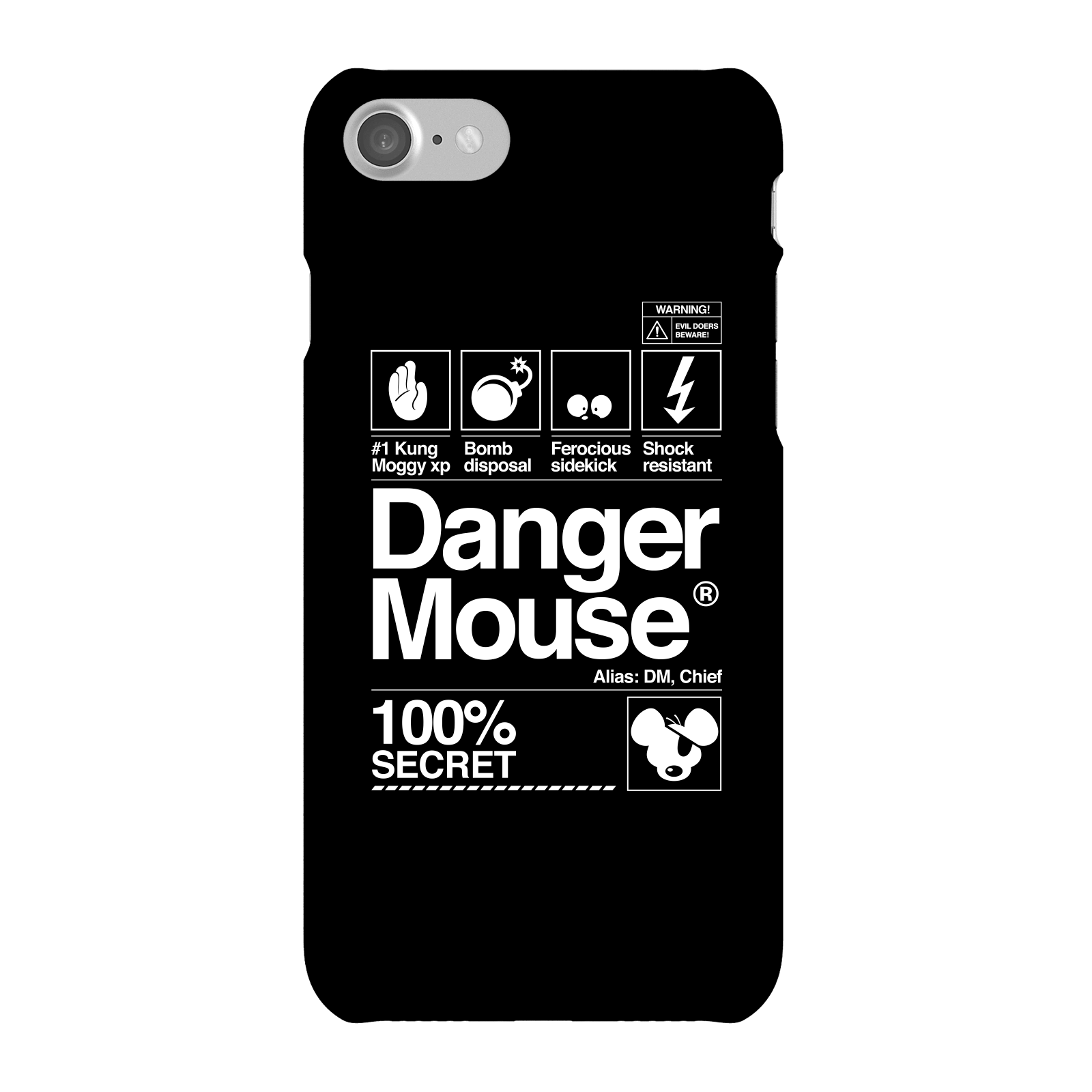 Danger Mouse 100% Secret Phone Case for iPhone and Android - iPhone 7 - Snap Case - Matte