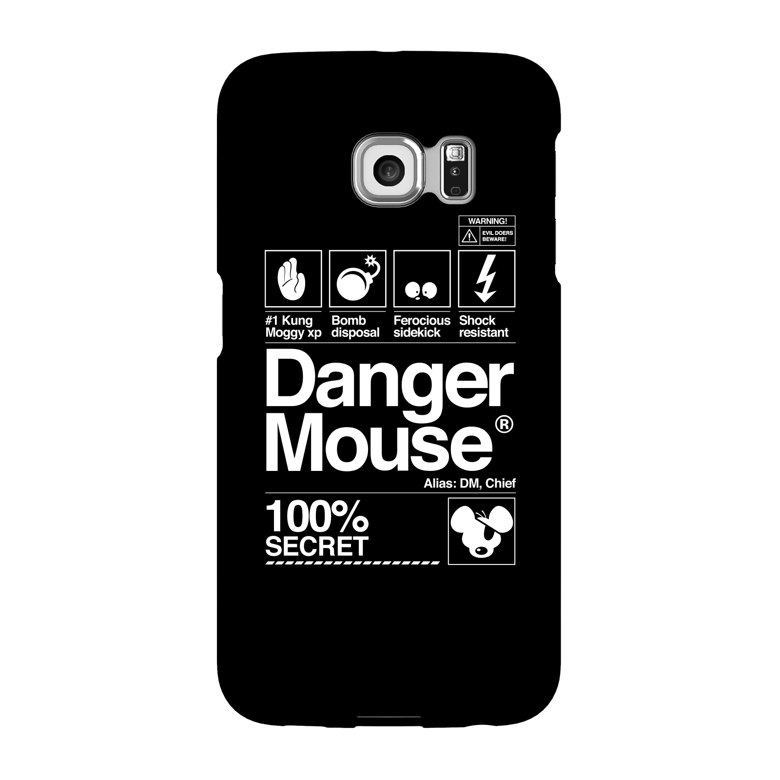 Danger Mouse 100% Secret Phone Case for iPhone and Android - Samsung S6 Edge - Snap Case - Matte