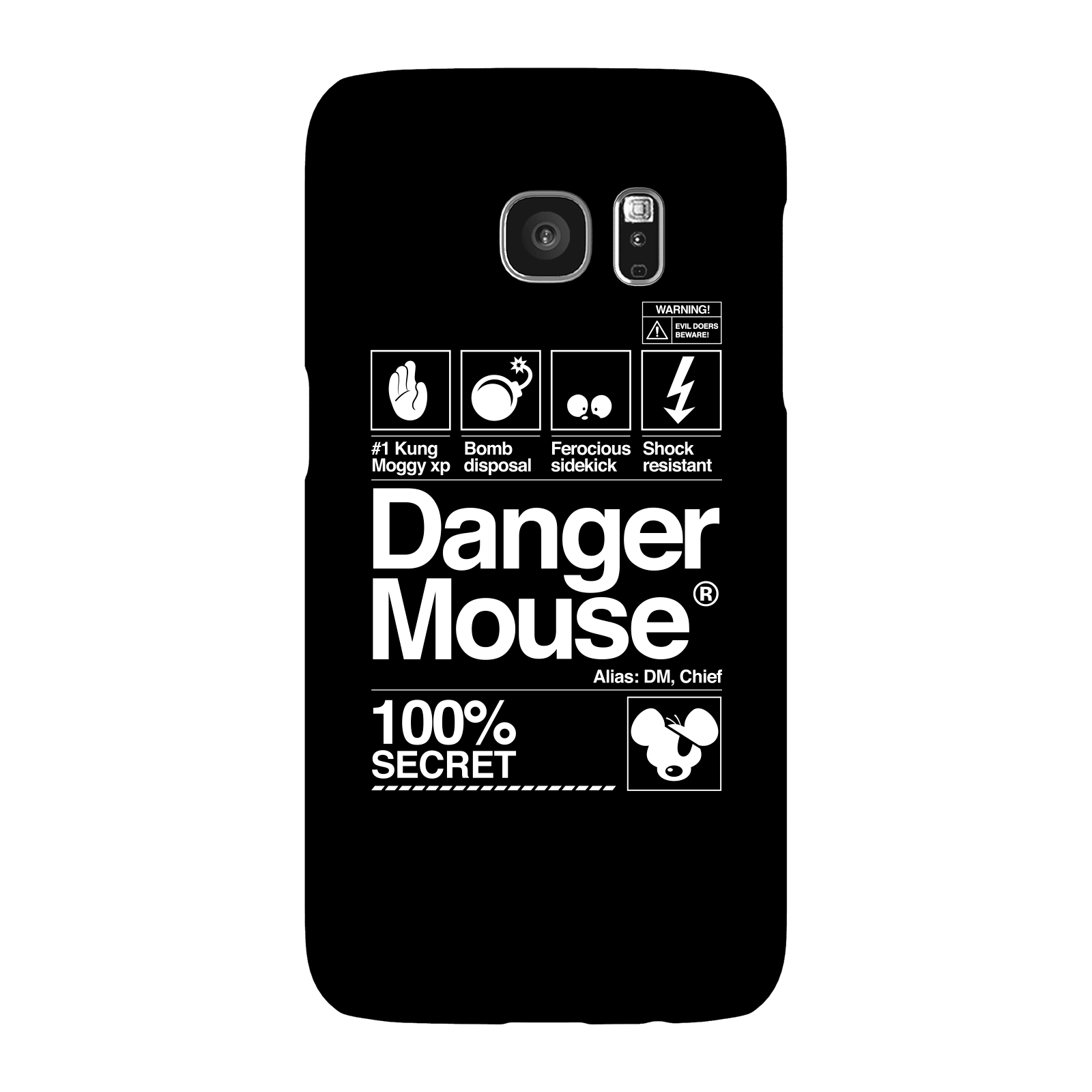 Danger Mouse 100% Secret Phone Case for iPhone and Android - Samsung S7 - Snap Case - Matte