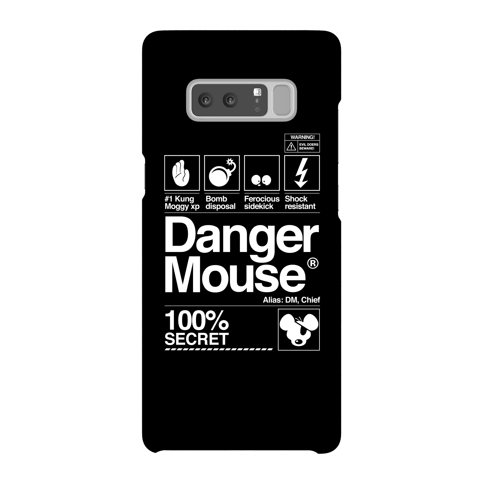 Danger Mouse 100% Secret Phone Case for iPhone and Android - Samsung Note 8 - Snap Case - Matte