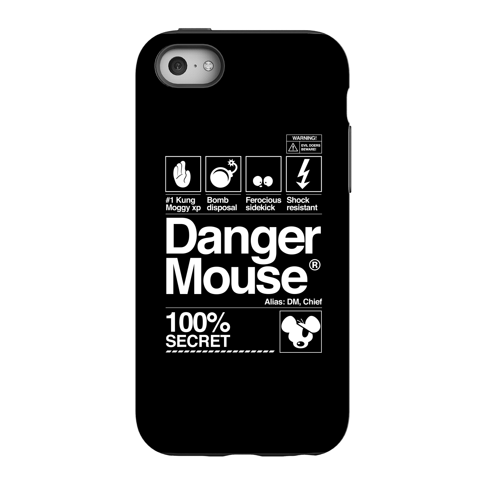 Danger Mouse 100% Secret Phone Case for iPhone and Android - iPhone 5C - Tough Case - Matte