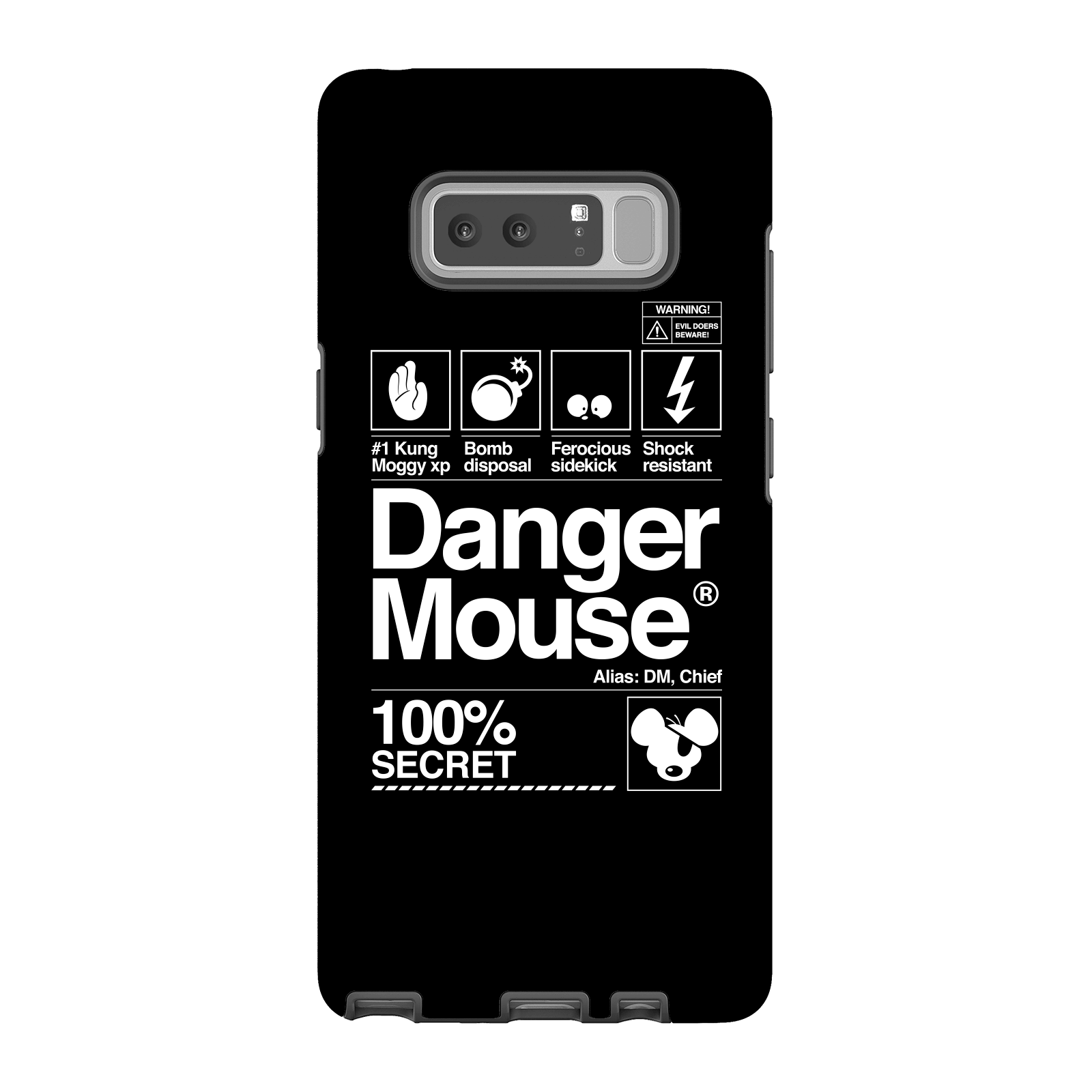 Danger Mouse 100% Secret Phone Case for iPhone and Android - Samsung Note 8 - Tough Case - Matte