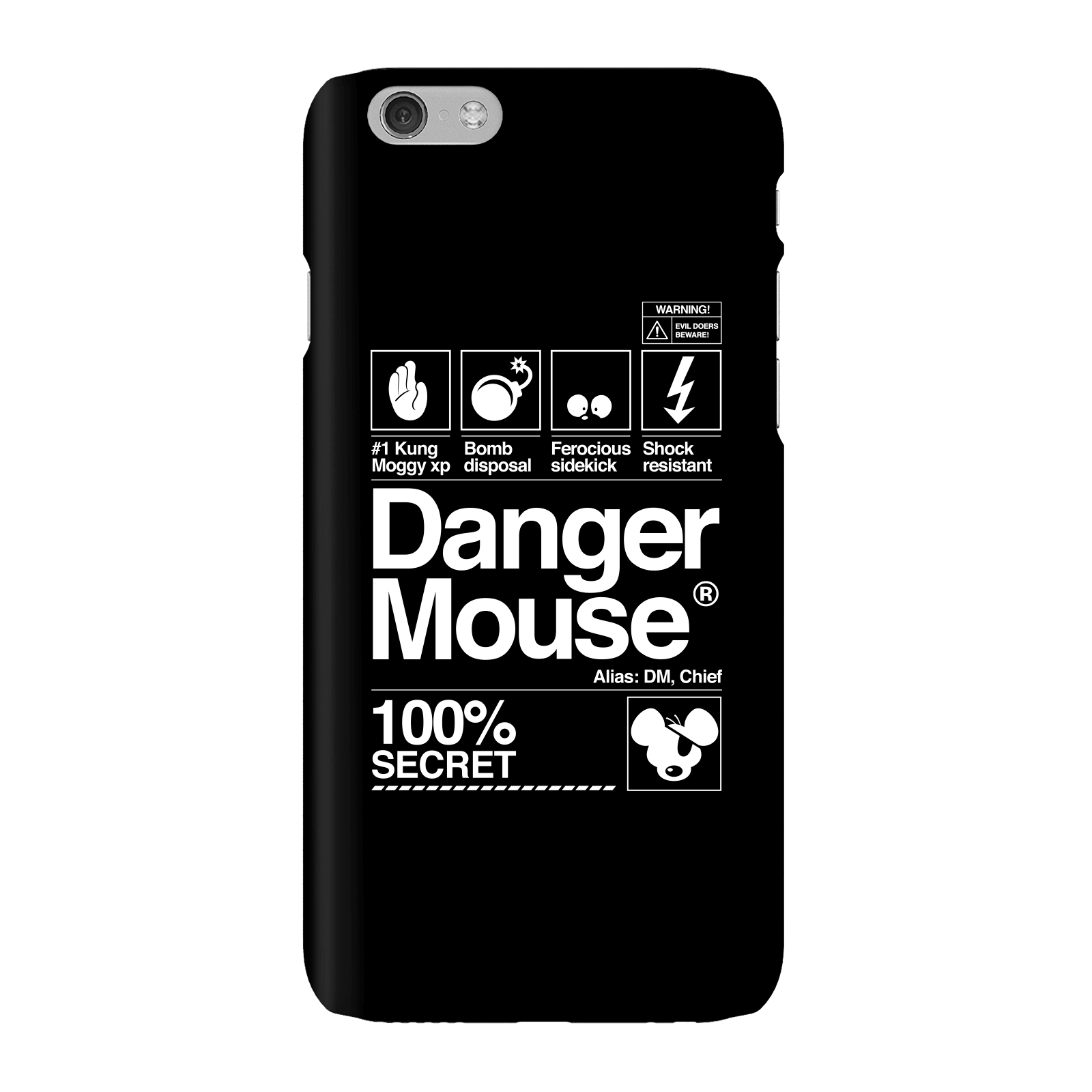 Danger Mouse 100% Secret Phone Case for iPhone and Android - iPhone 6 - Snap Case - Gloss