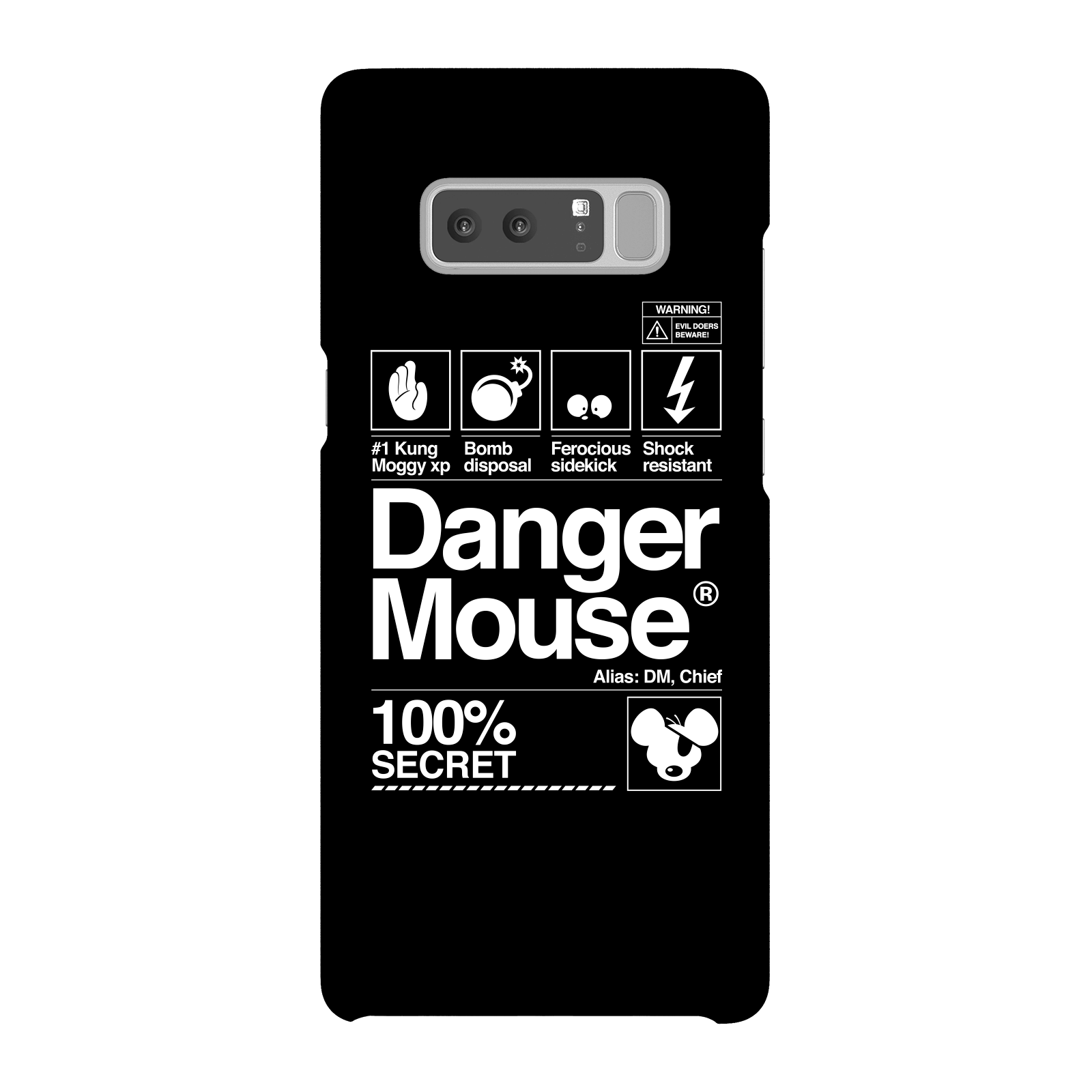 Danger Mouse 100% Secret Phone Case for iPhone and Android - Samsung Note 8 - Snap Case - Gloss