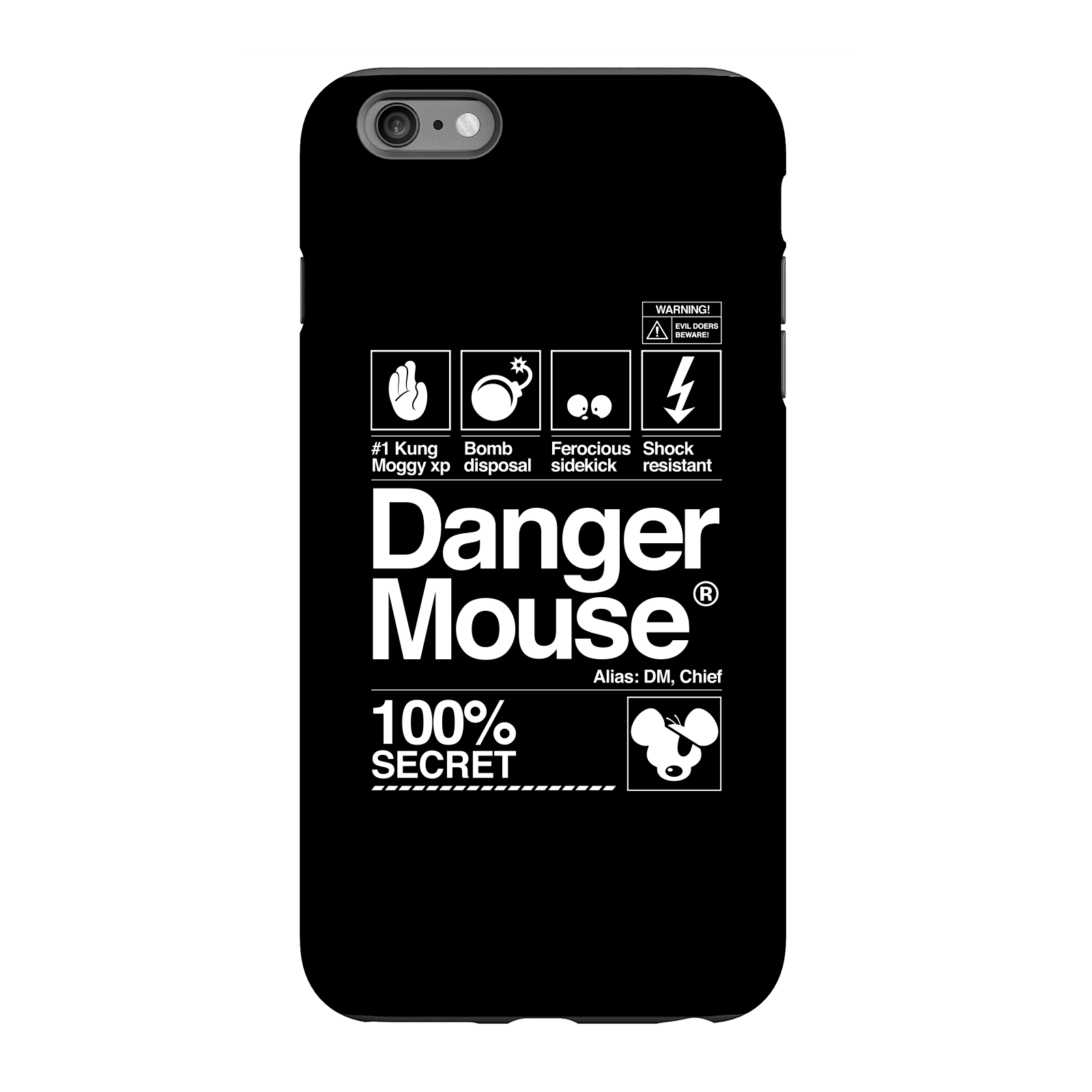 Danger Mouse 100% Secret Phone Case for iPhone and Android - iPhone 6 Plus - Tough Case - Gloss