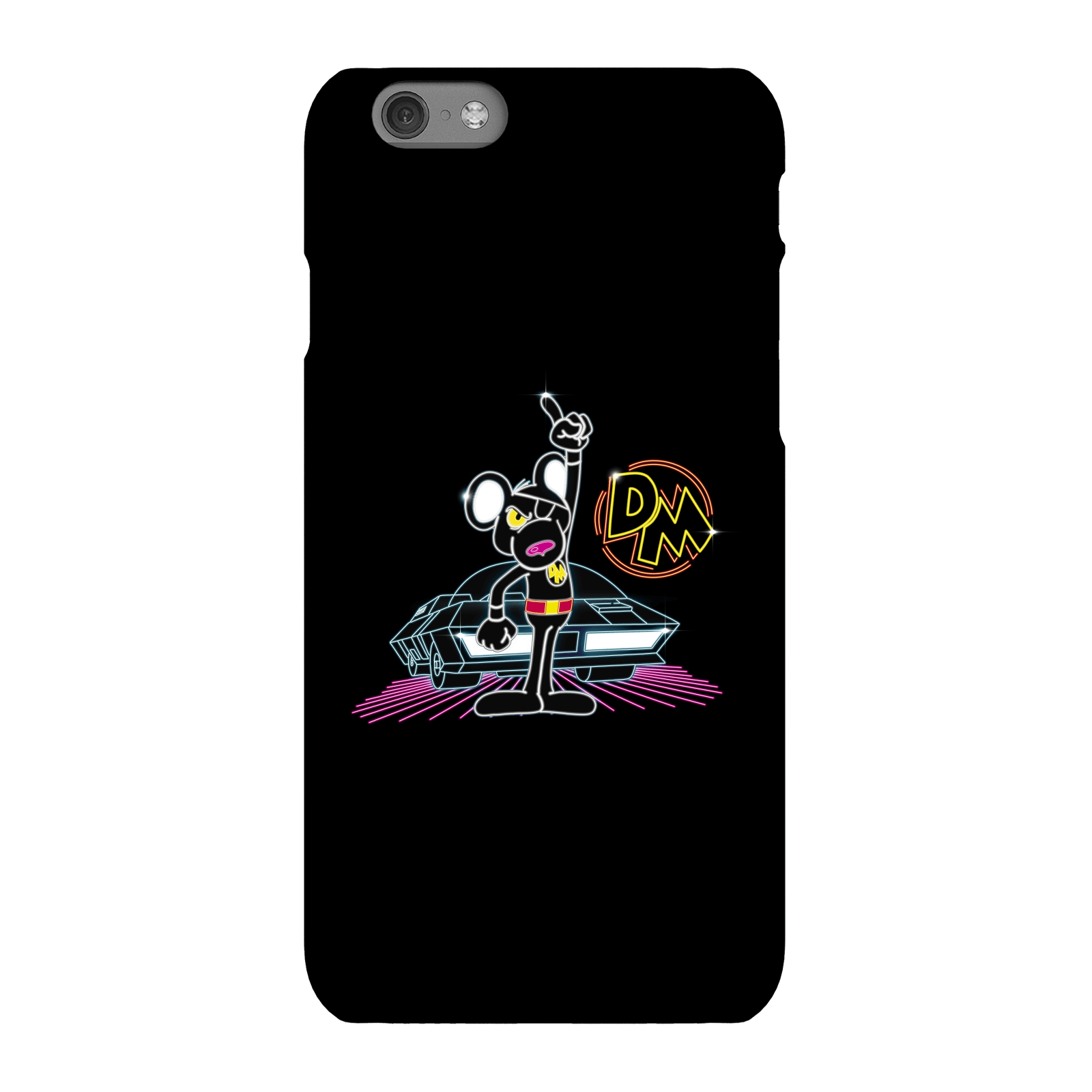 Danger Mouse 80's Neon Phone Case for iPhone and Android - iPhone 6S - Snap Case - Gloss