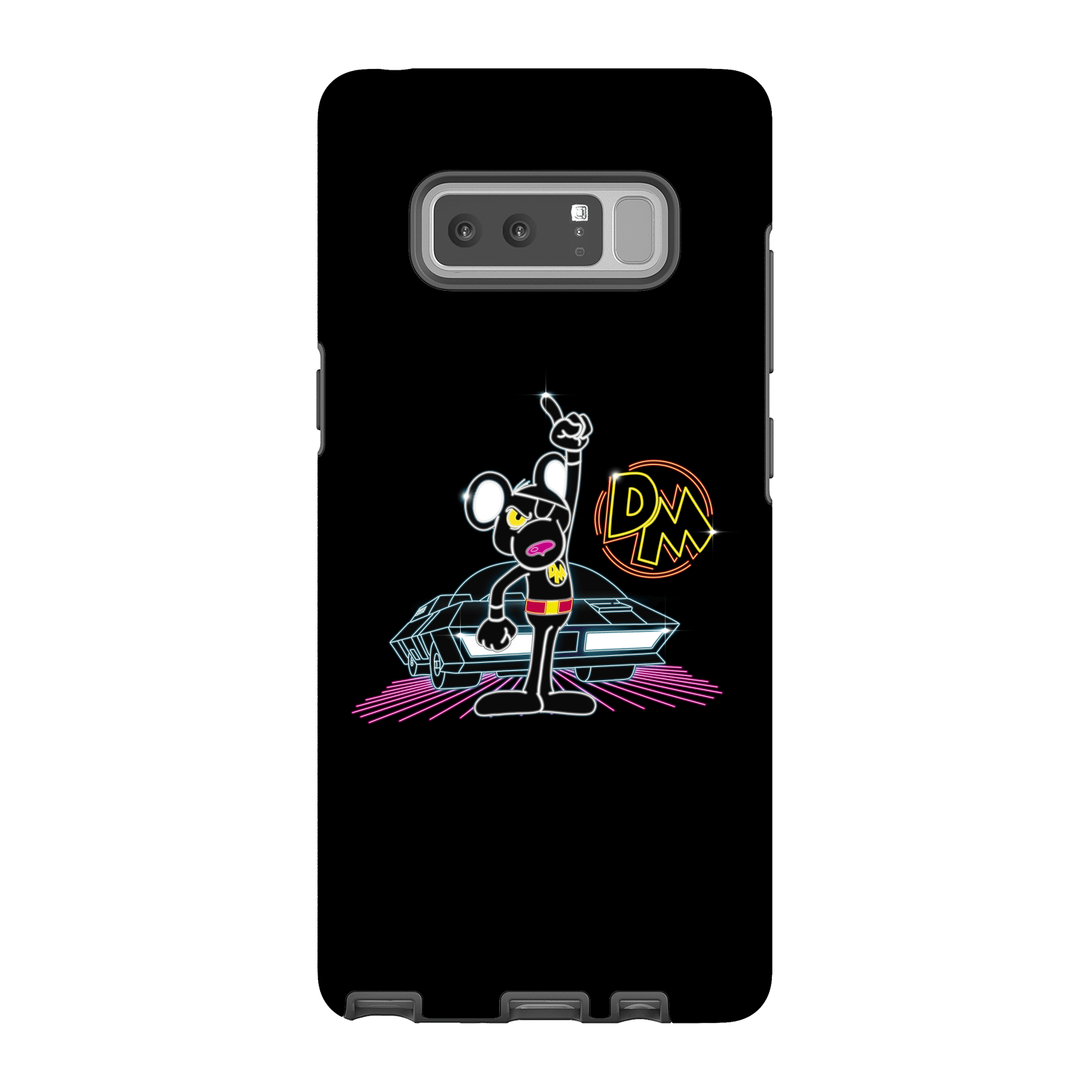 Danger Mouse 80's Neon Phone Case for iPhone and Android - Samsung Note 8 - Tough Case - Gloss