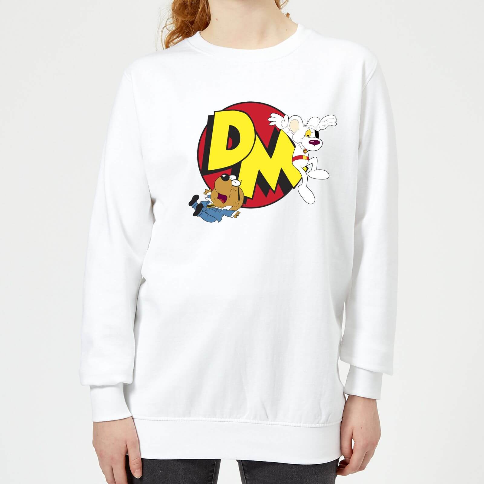 Danger Mouse Run! Damen Sweatshirt - Weiß - S - Weiß