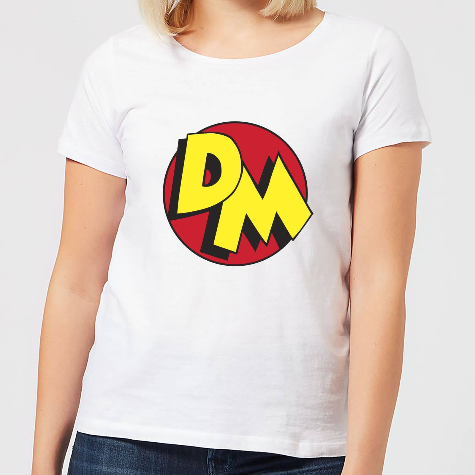 Danger Mouse DM Logo Damen T-Shirt - Weiß - M - Weiß