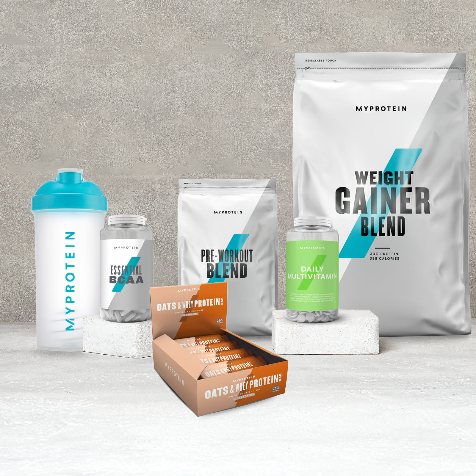 Pack Maximum Gains - Salted Caramel - Fruit Punch - Chocolate Smooth