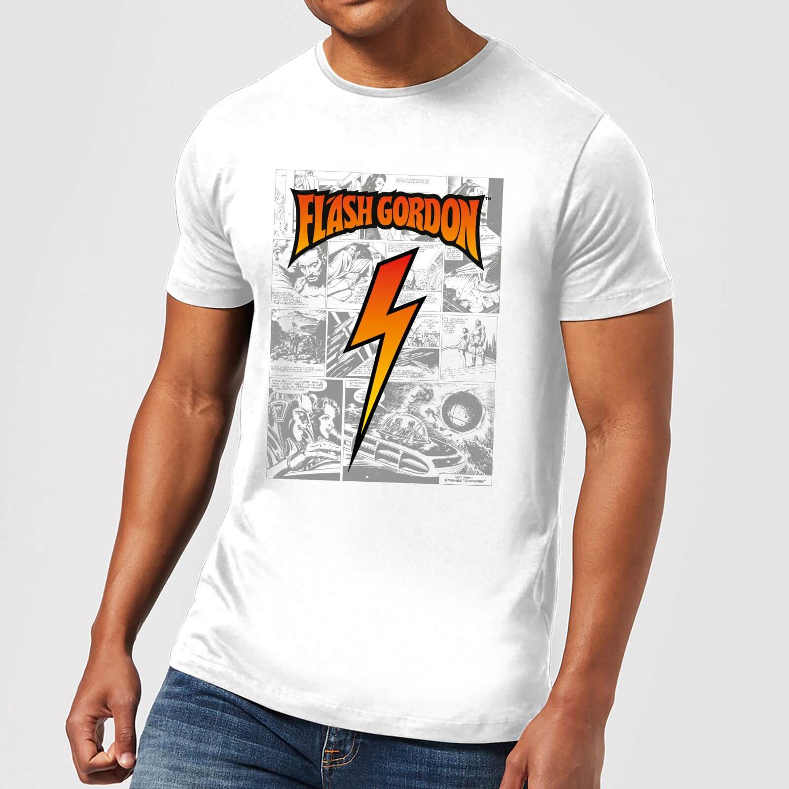 

Flash Gordon Comic Strip Men's T-Shirt - White - M