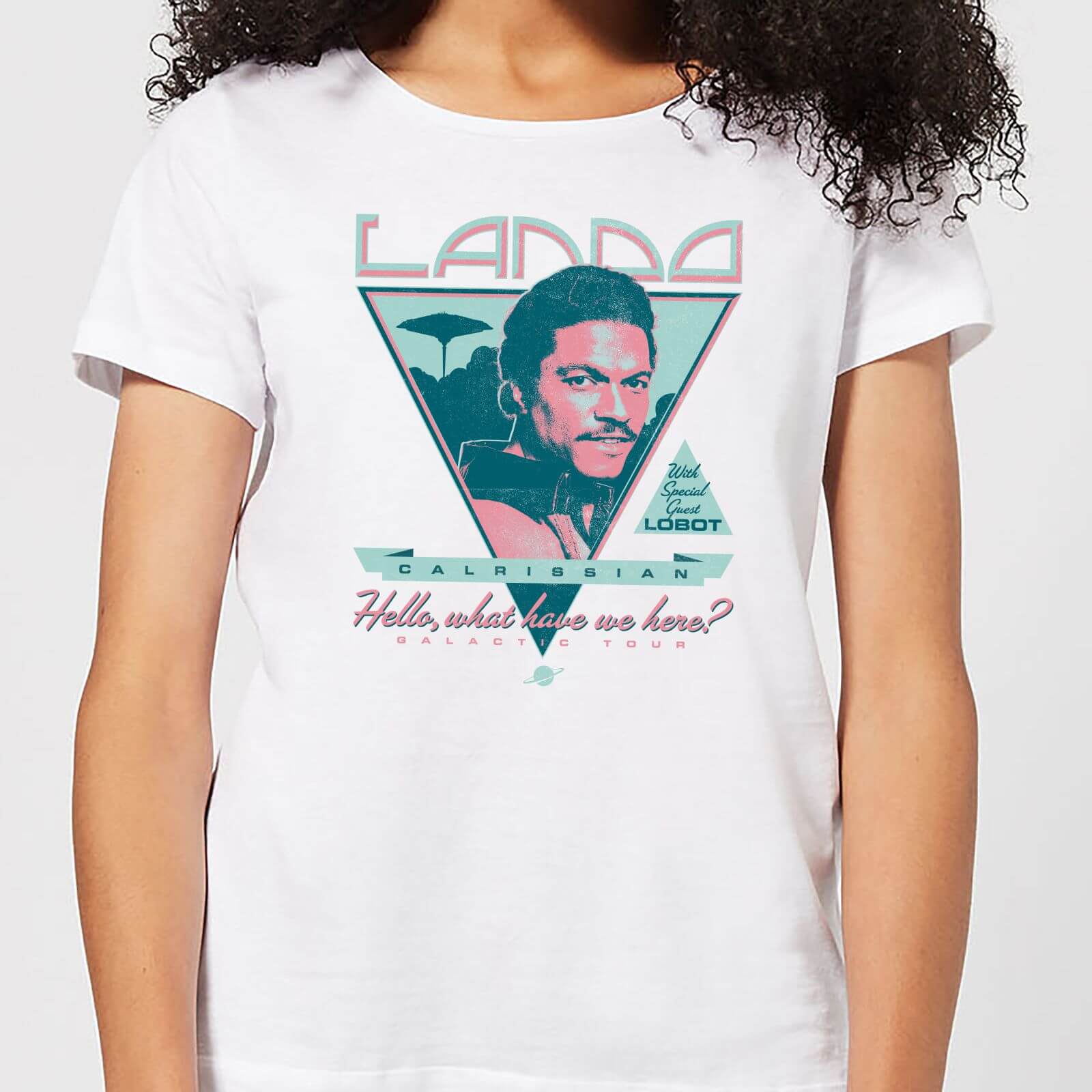 Star Wars Lando Rock Poster Women's T-Shirt - White - XXL