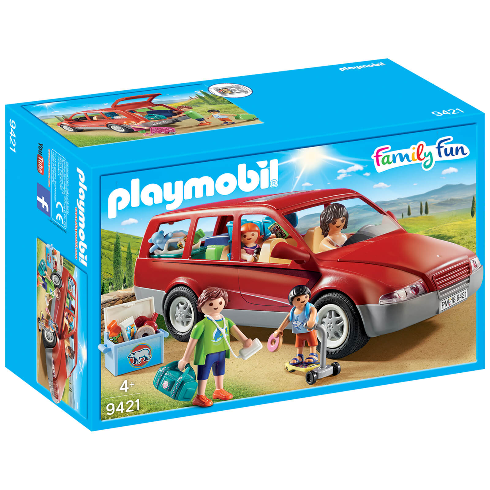 Playmobil Family Fun Family Car With Trailer Hitch (9421)
