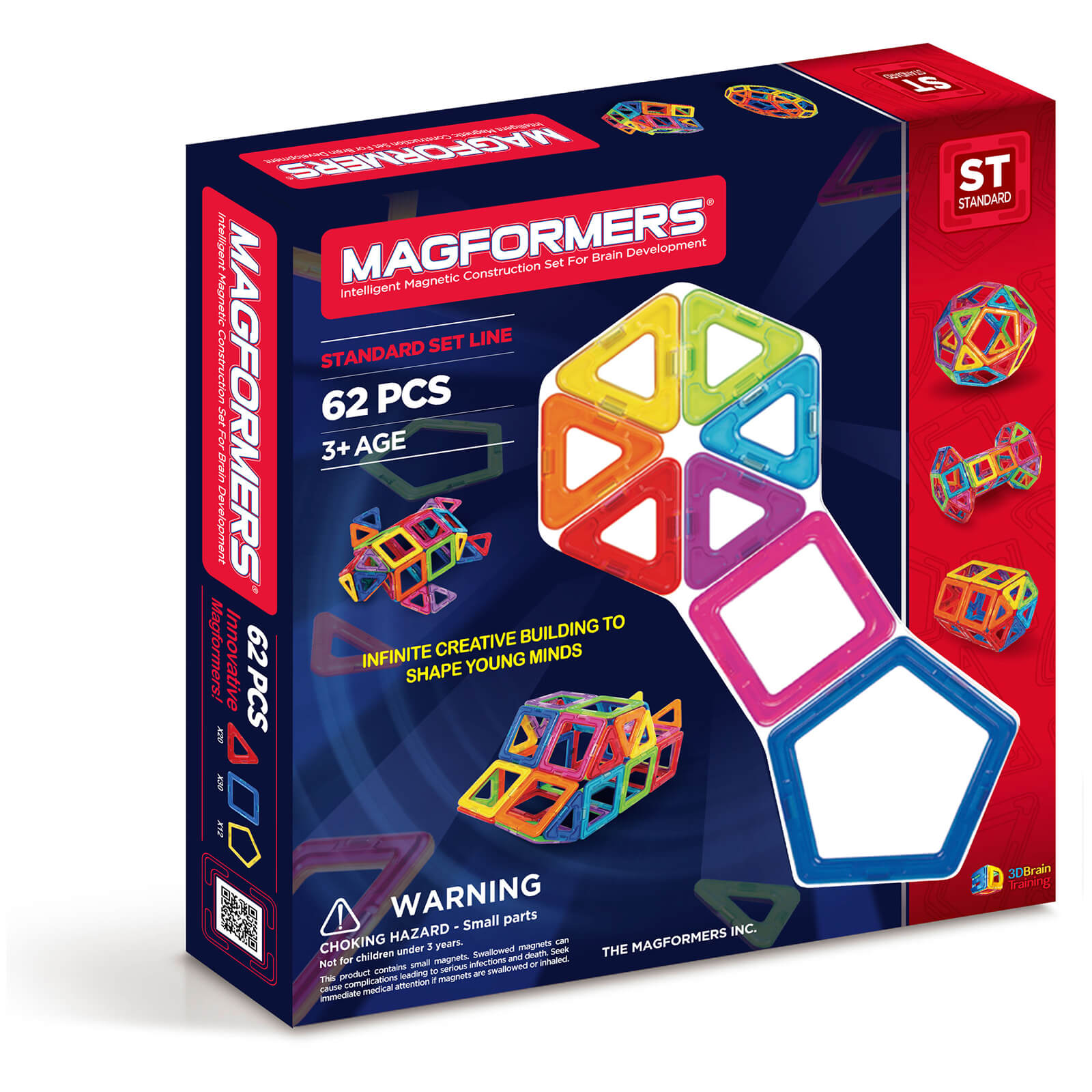 Magformers Standard Set - 62 Pieces