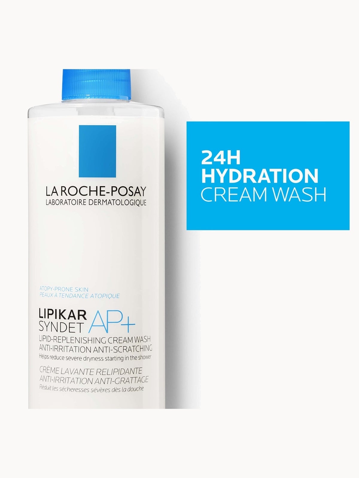 La Roche-Posay Lipikar Syndet AP+ Soothing Cream Wash For Eczema And Atopic Skin 400ml 3