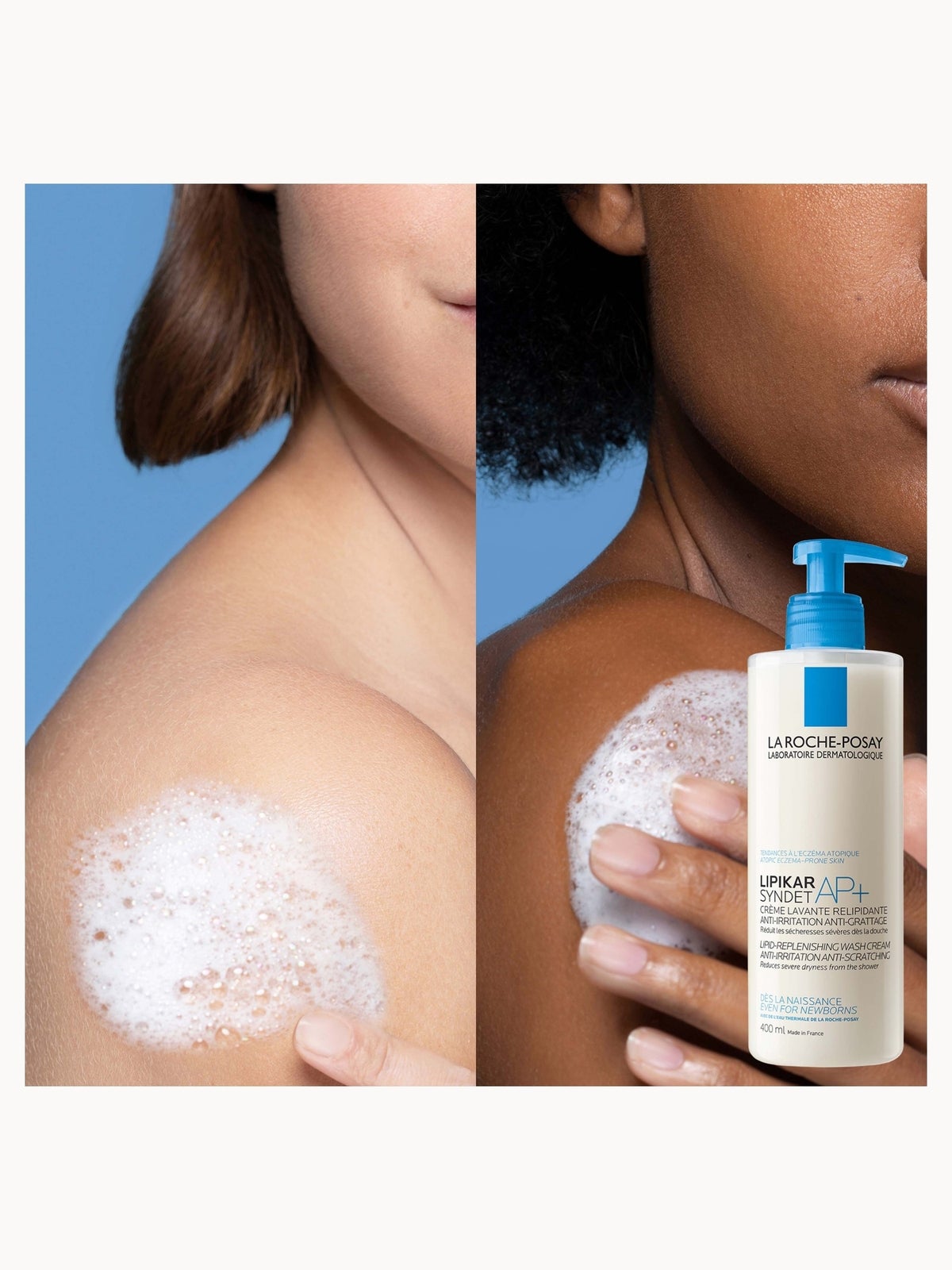 La Roche-Posay Lipikar Syndet AP+ Soothing Cream Wash For Eczema And Atopic Skin 400ml 2