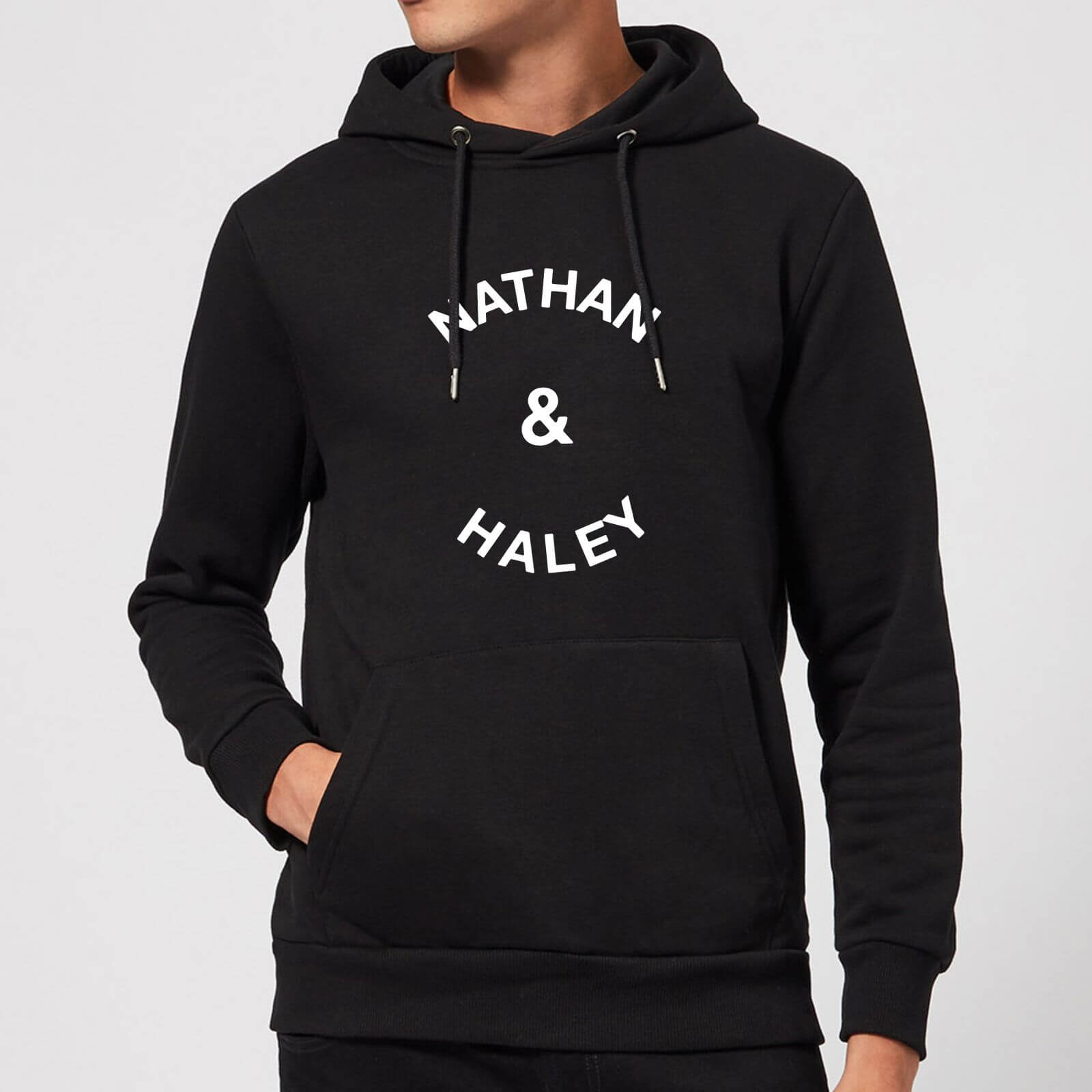 Nathan & Haley Hoodie - Black - L - Black
