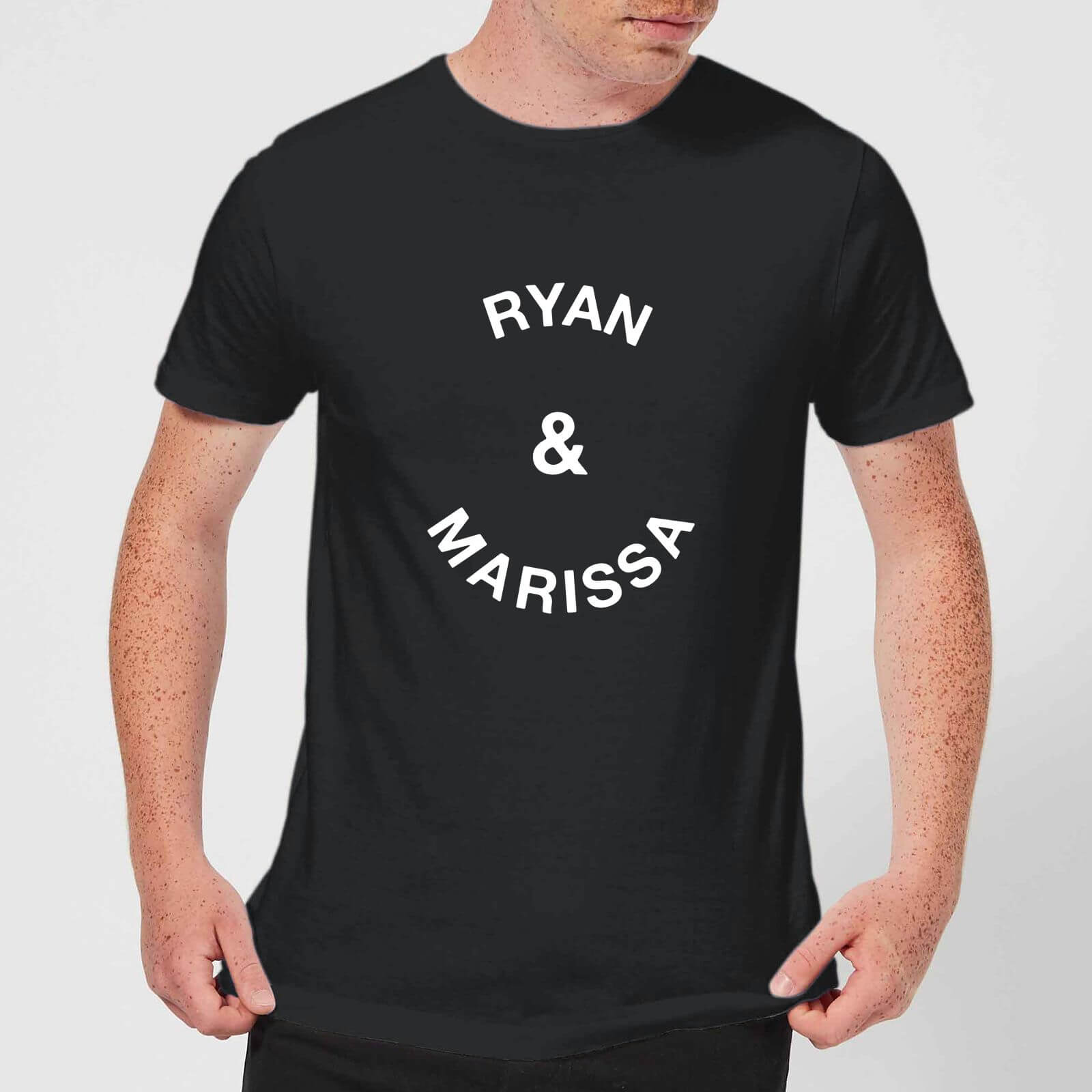 Ryan & Marissa Men's T-Shirt - Black - XS - Black