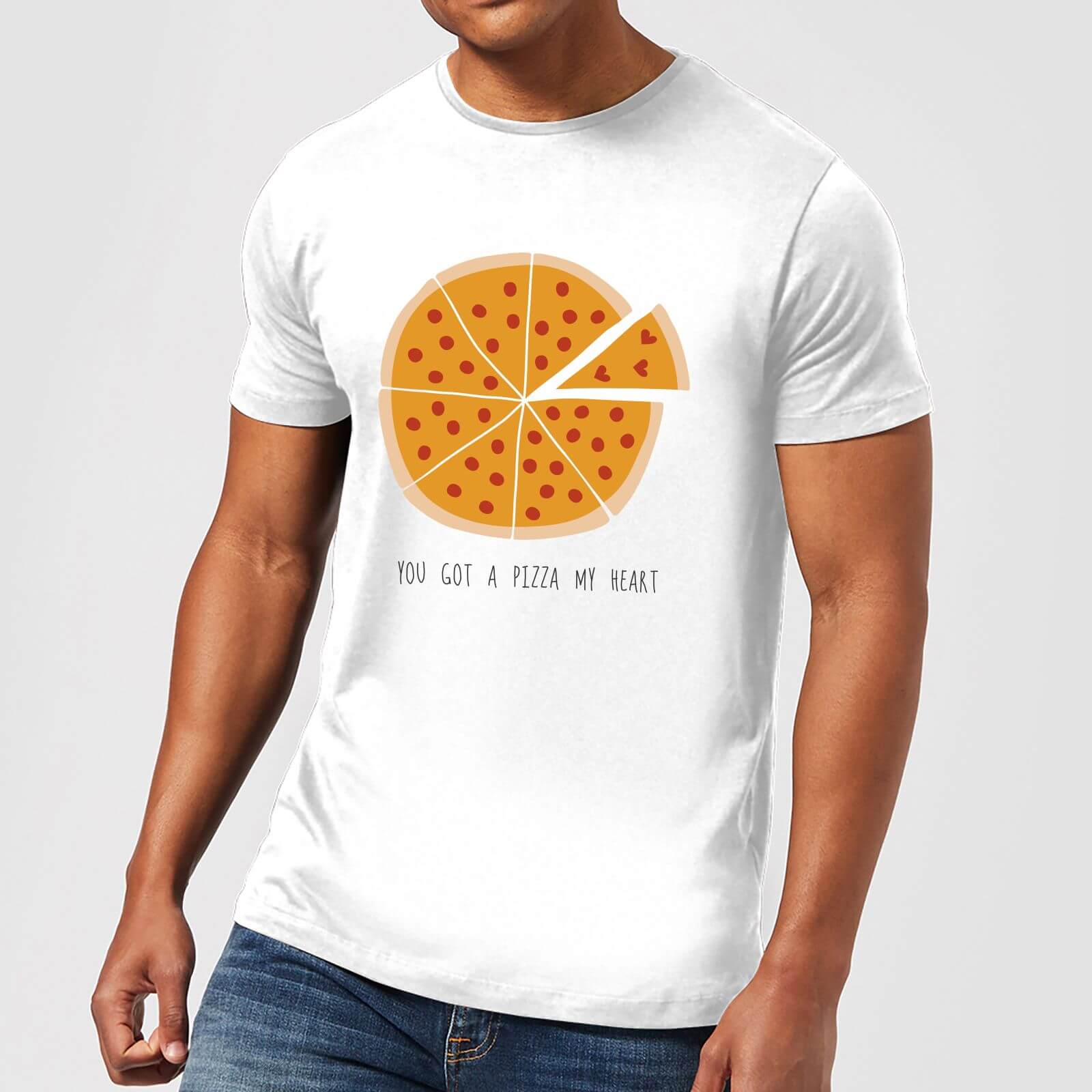 You Got A Pizza My Heart Men's T-Shirt - White - XL - White