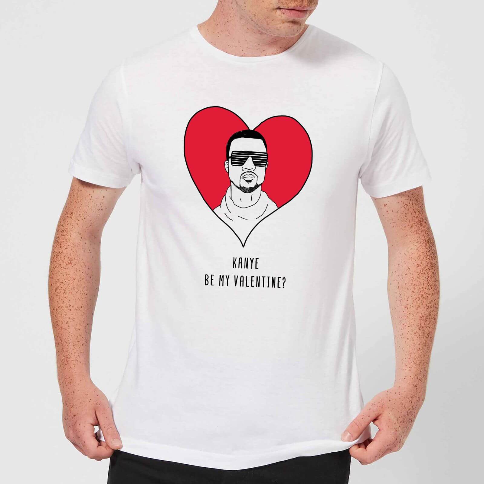 Kanye Be My Valentine? Men's T-Shirt - White - XS - White