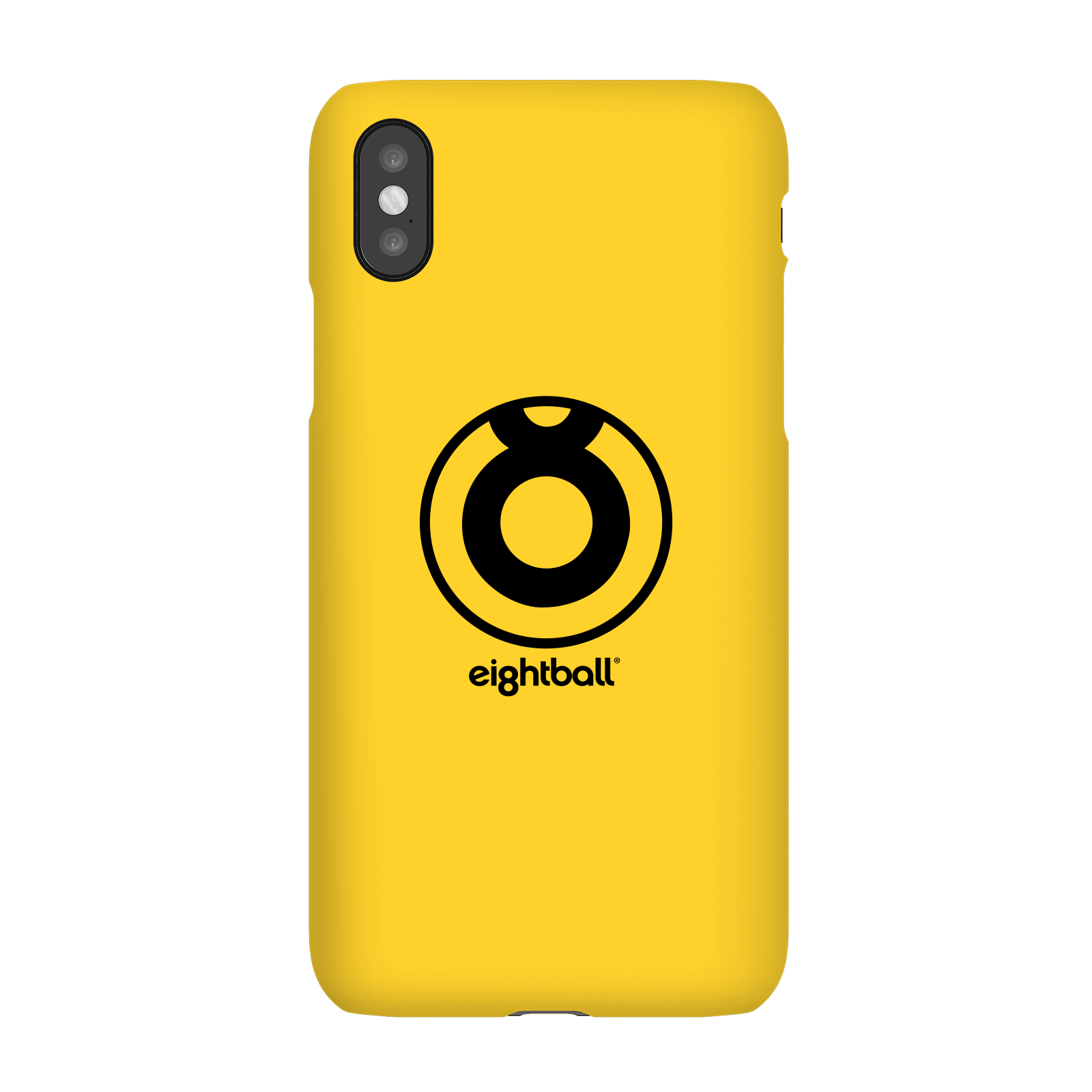 Funda Móvil Ei8htball Large Circle Logo para iPhone y Android - iPhone X - Carcasa rígida - Mate