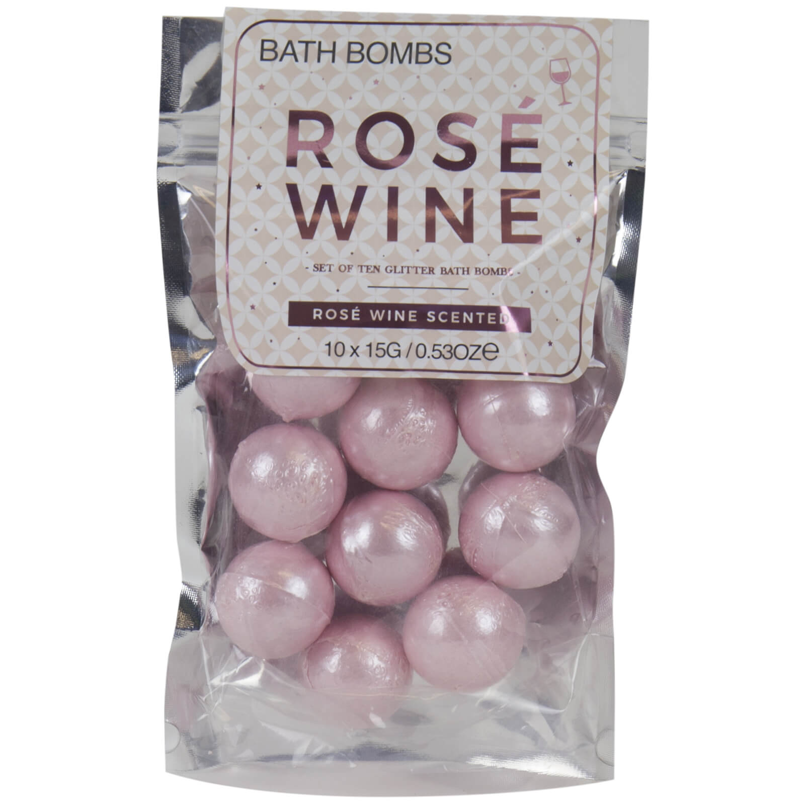 Click to view product details and reviews for Rose Wine Bath Bombs.