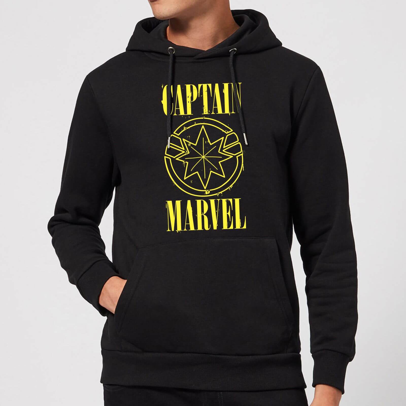 

Felpa con cappuccio Captain Marvel Grunge Logo - Nero - XXL - Nero