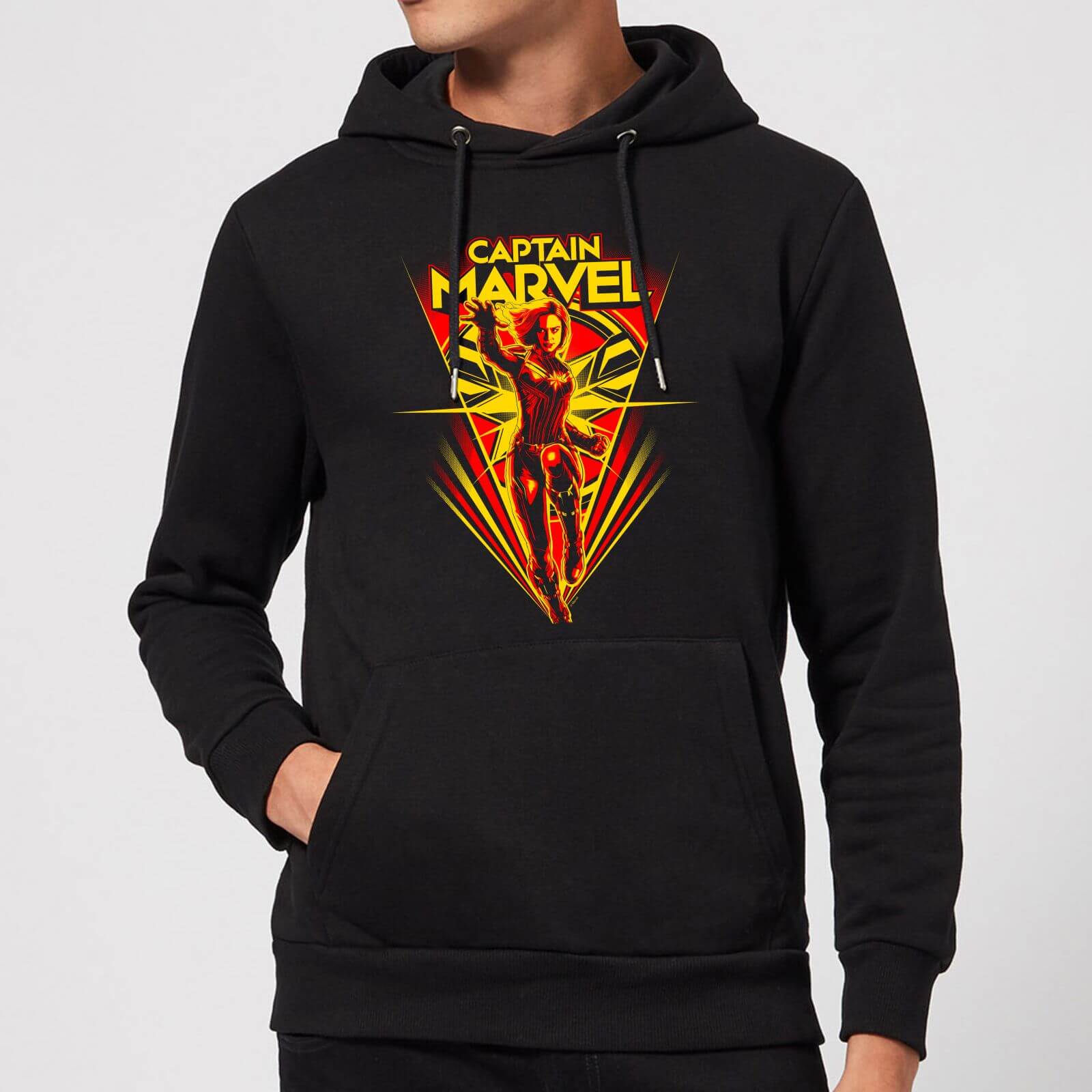 Felpa con cappuccio Captain Marvel Freefall - Nero - XL - Nero
