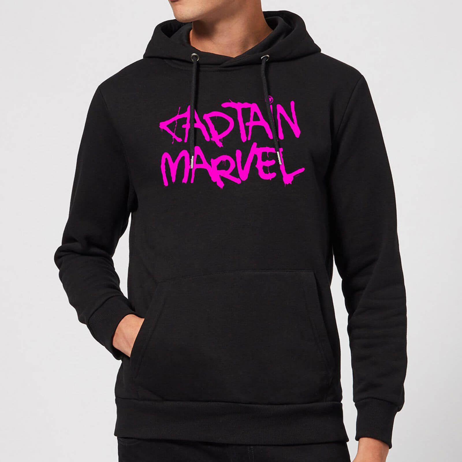 

Felpa con cappuccio Captain Marvel Spray Text - Nero - XL