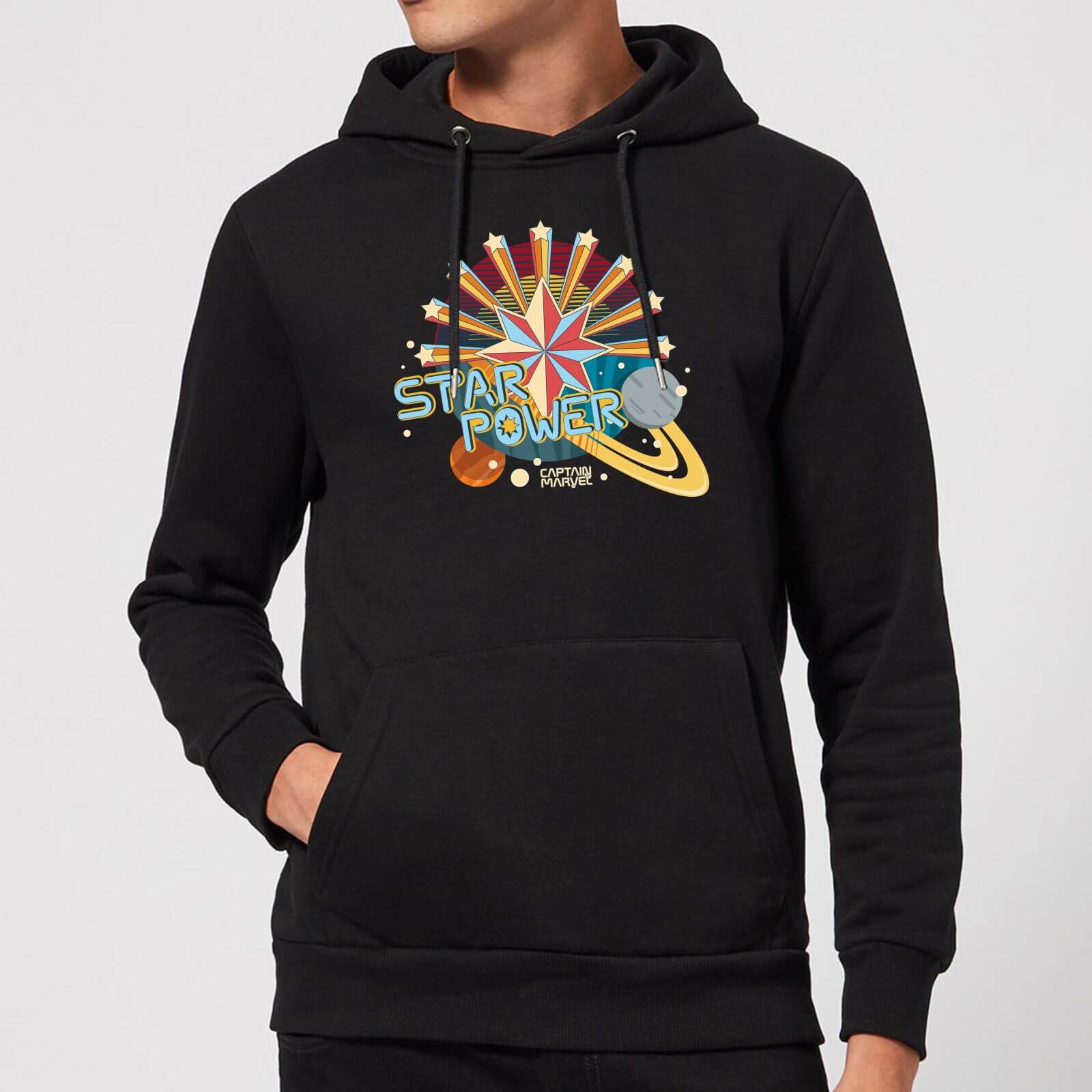 

Felpa con cappuccio Captain Marvel Star Power - Nero - XL - Nero