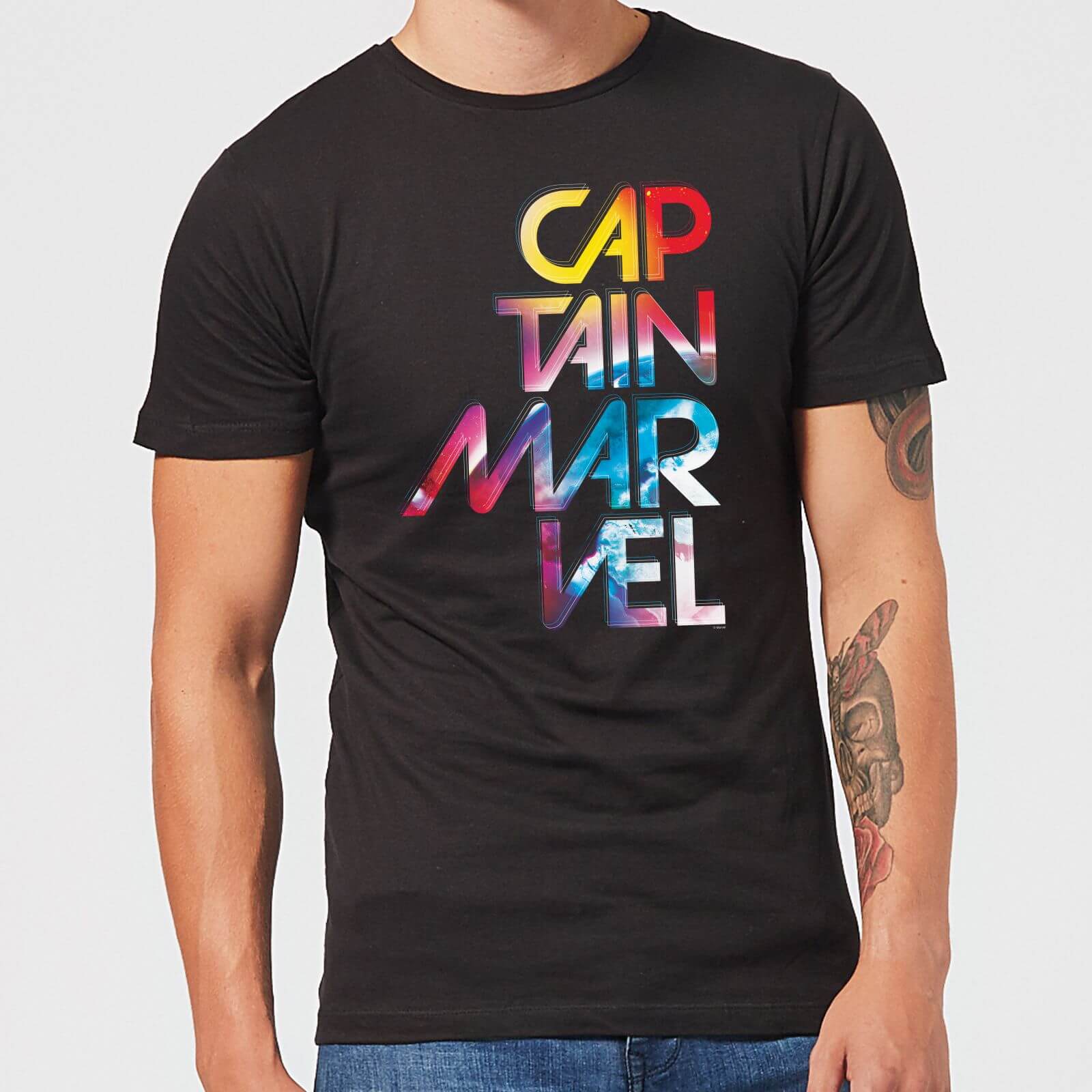

Captain Marvel Galactic Text T-Shirt Uomo - Nero - XS