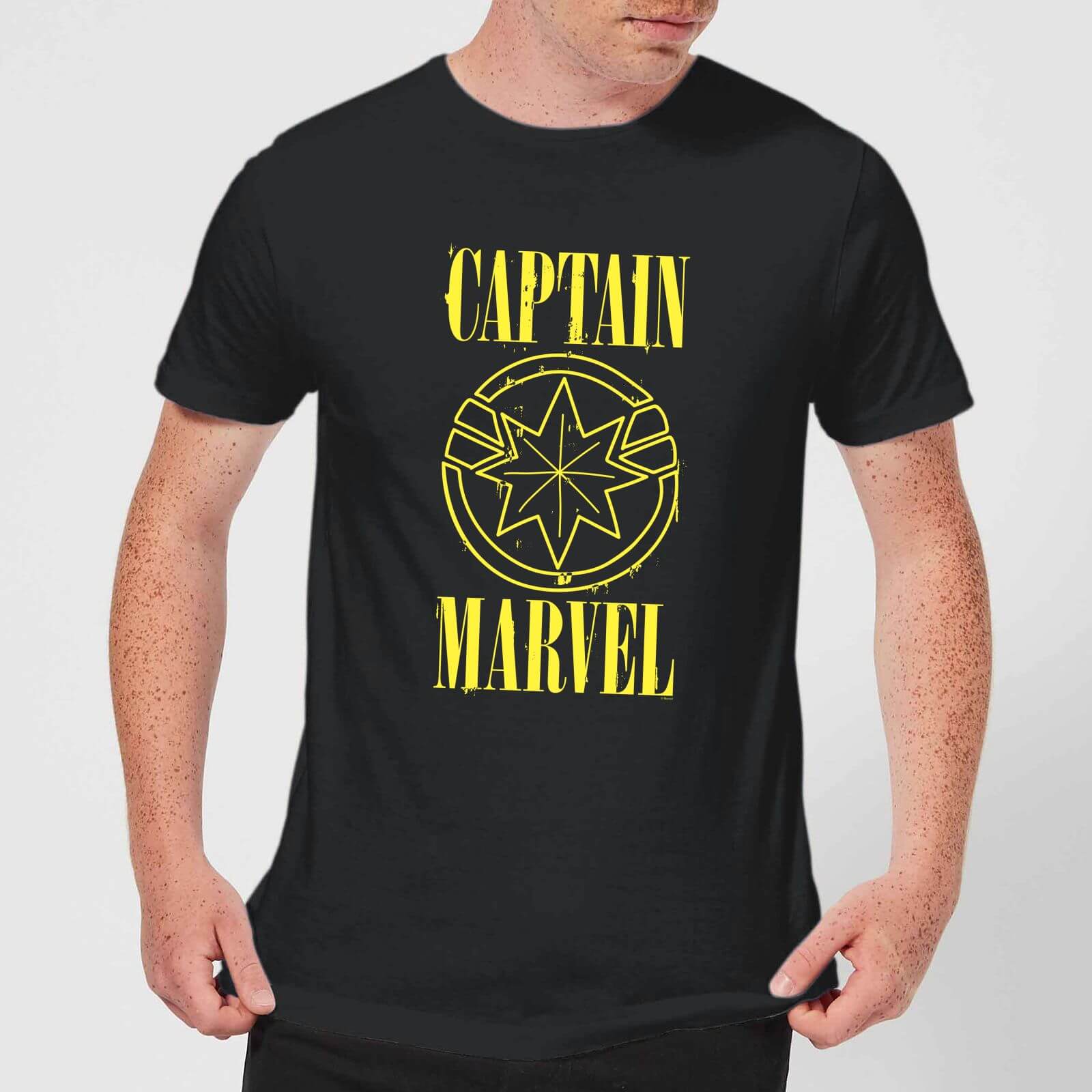

Captain Marvel Grunge Logo T-Shirt Uomo - Nero - XS - Nero