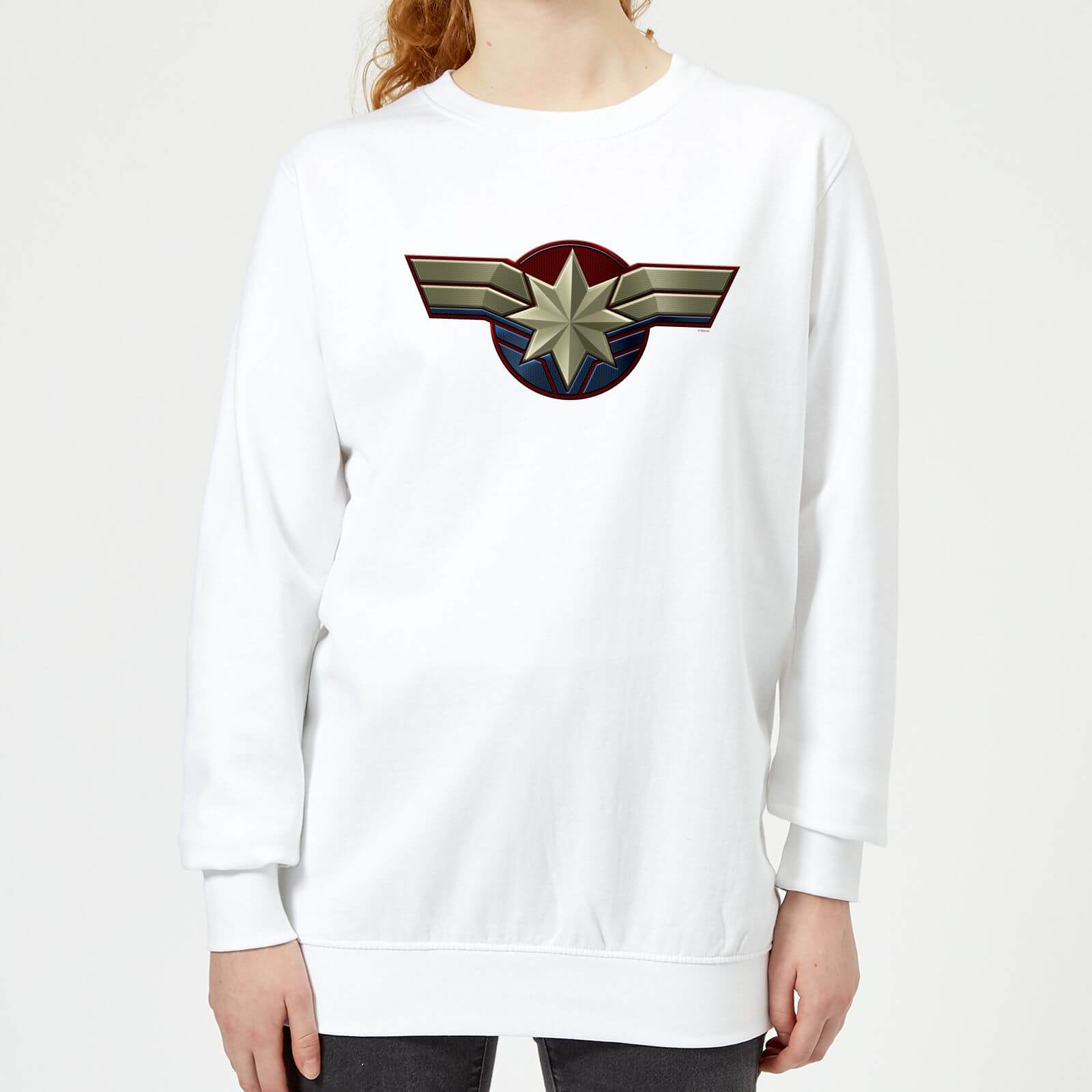 

Felpa Captain Marvel Chest Emblem - Bianco - Donna - XXL