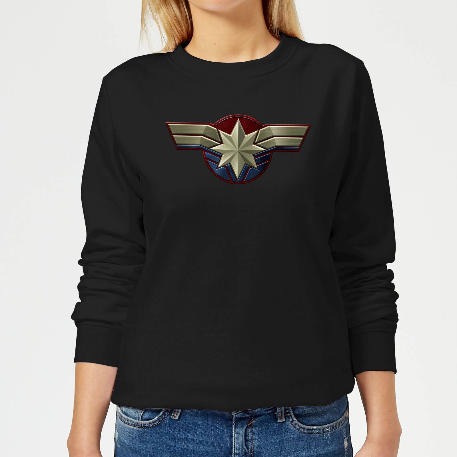 

Felpa Captain Marvel Chest Emblem - Nero - Donna - L