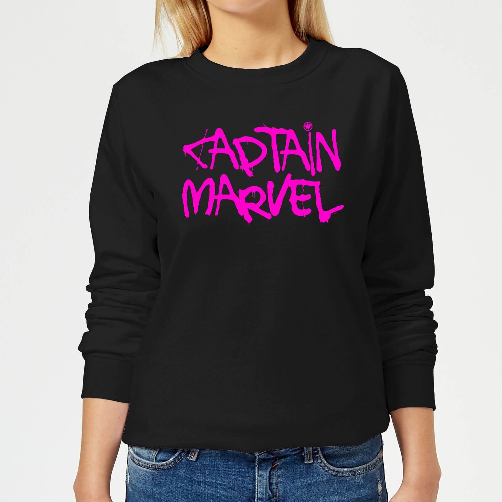 

Felpa Captain Marvel Spray Text - Nero - Donna - L - Nero