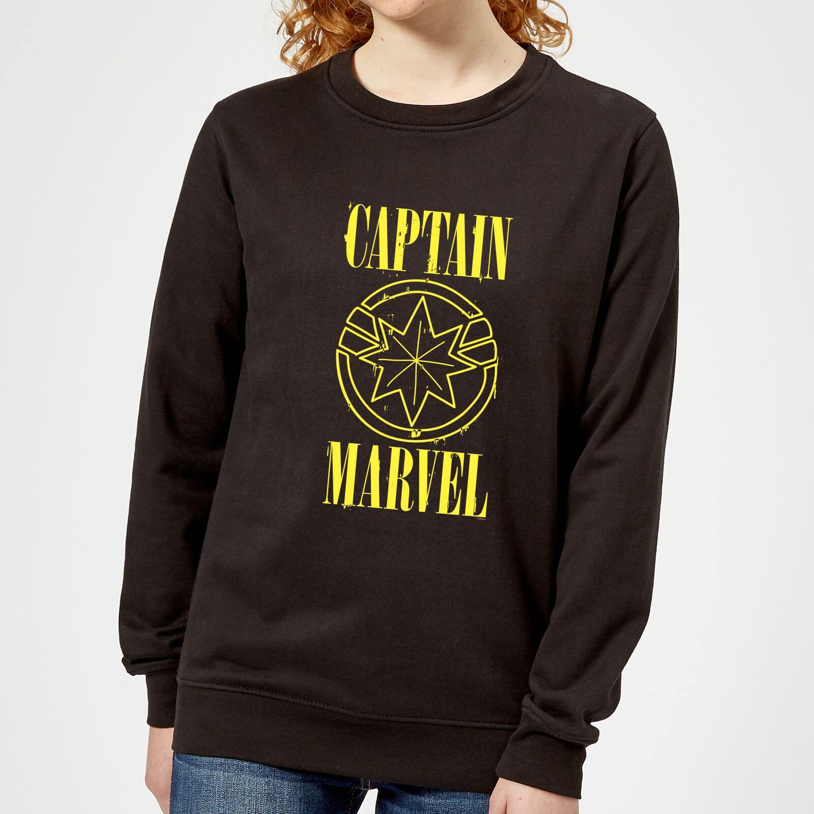 

Felpa Captain Marvel Grunge Logo - Nero - Donna - M - Nero