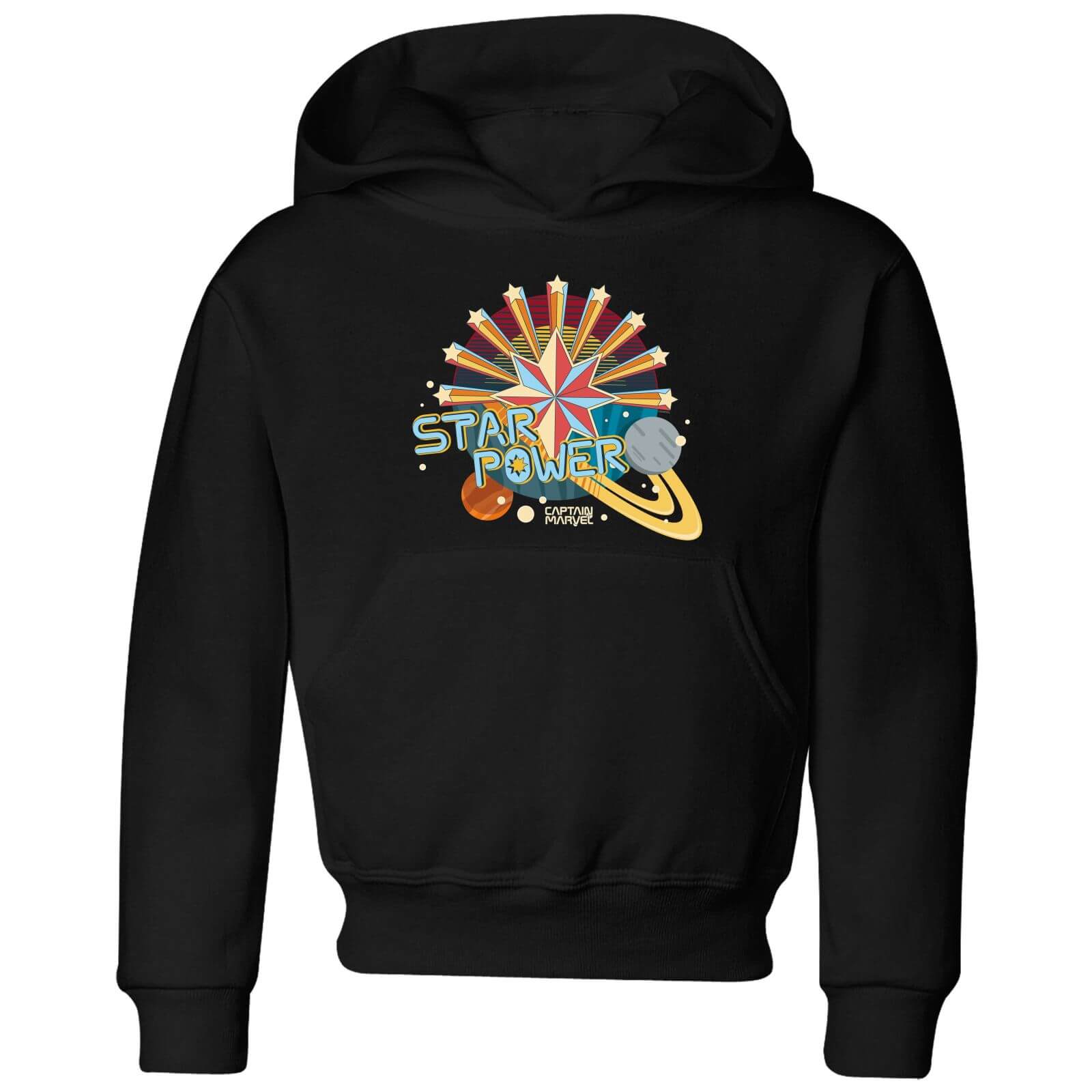

Felpa con cappuccio Captain Marvel Star Power - Nero - Bambini - 3-4 Anni - Nero