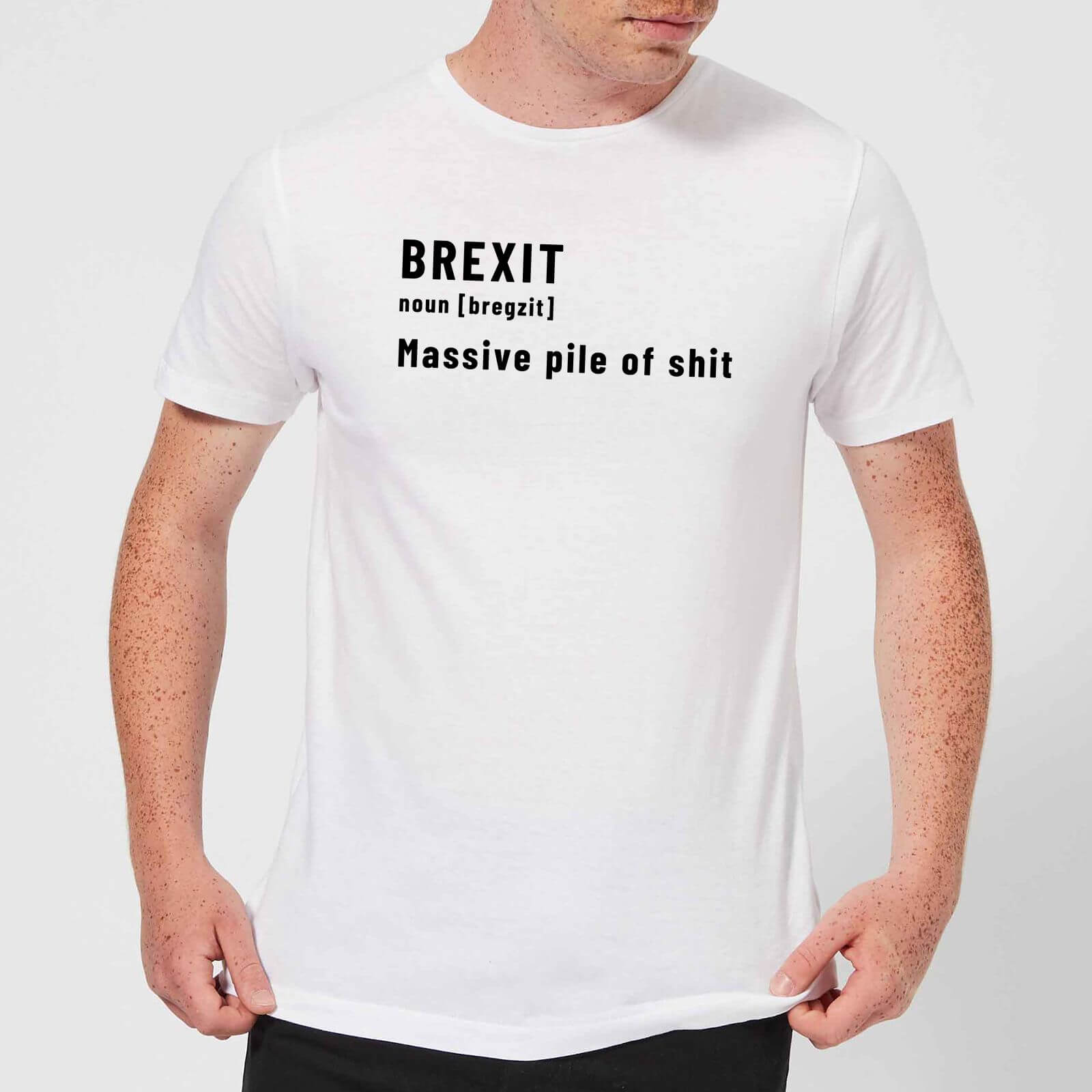 Brexit. Massive Pile Of Sh*t Men's T-Shirt - White - XS - White