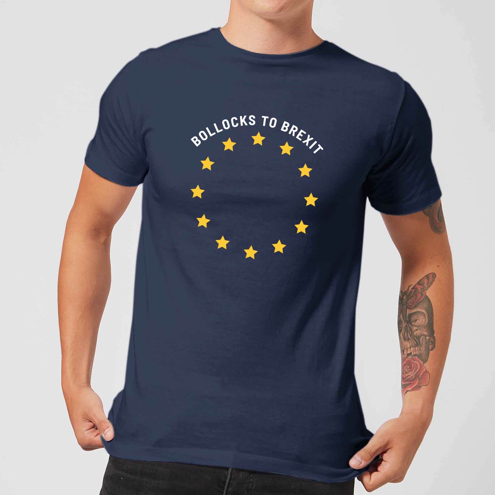 B*llocks To Brexit Men's T-Shirt - Navy - XXL - Navy