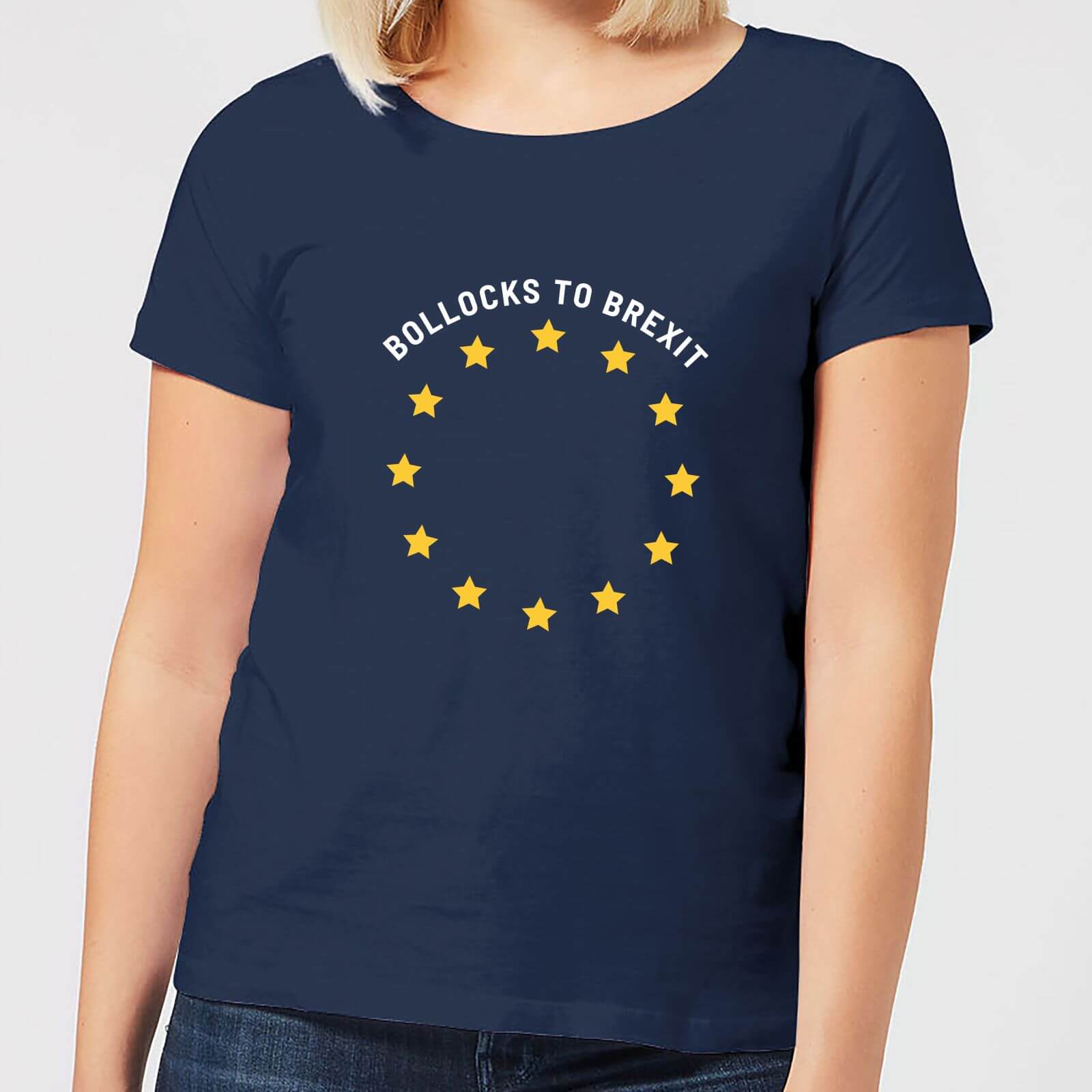 B*llocks To Brexit Women's T-Shirt - Navy - L - Navy