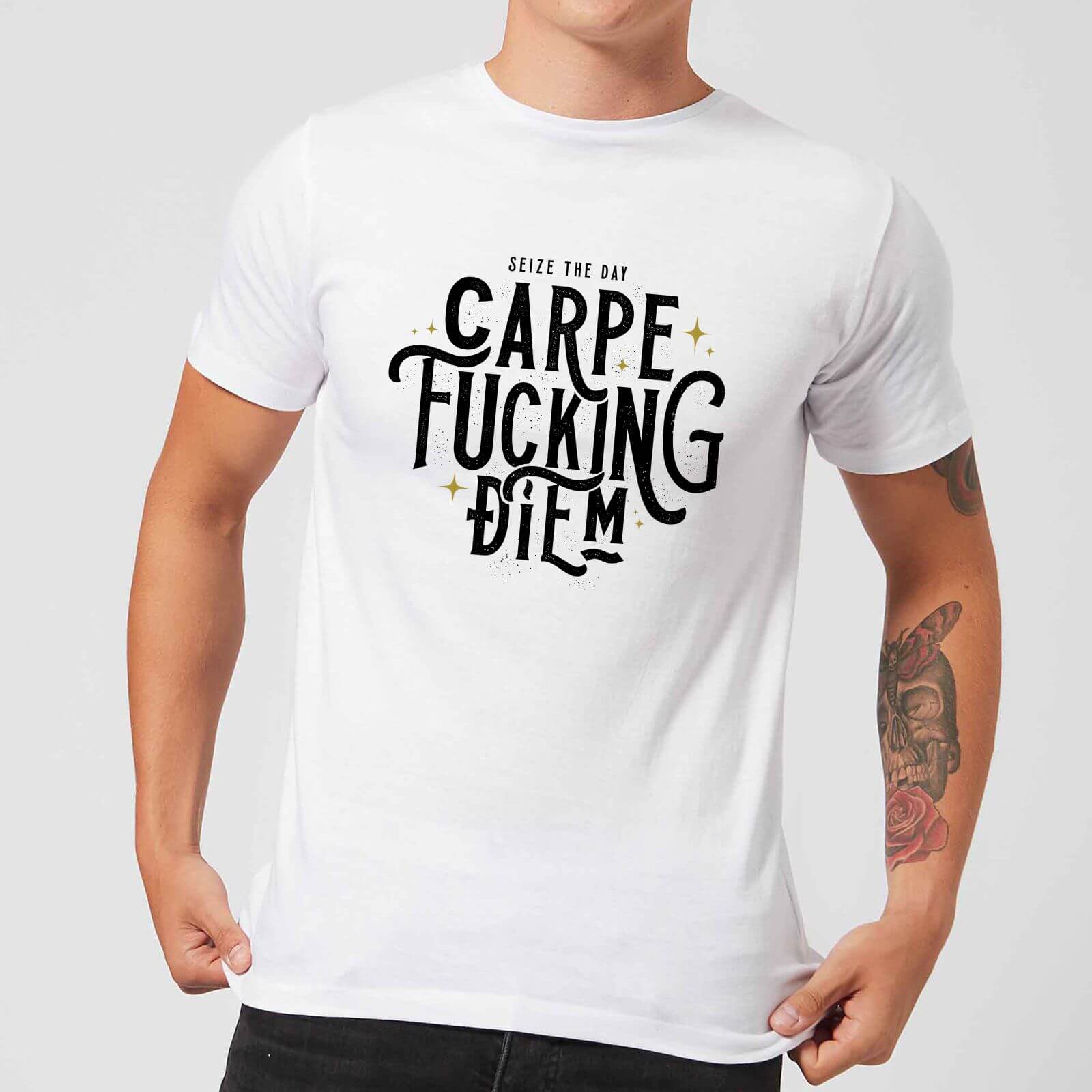 Carpe F*cking Diem Men's T-Shirt - White - XS - White