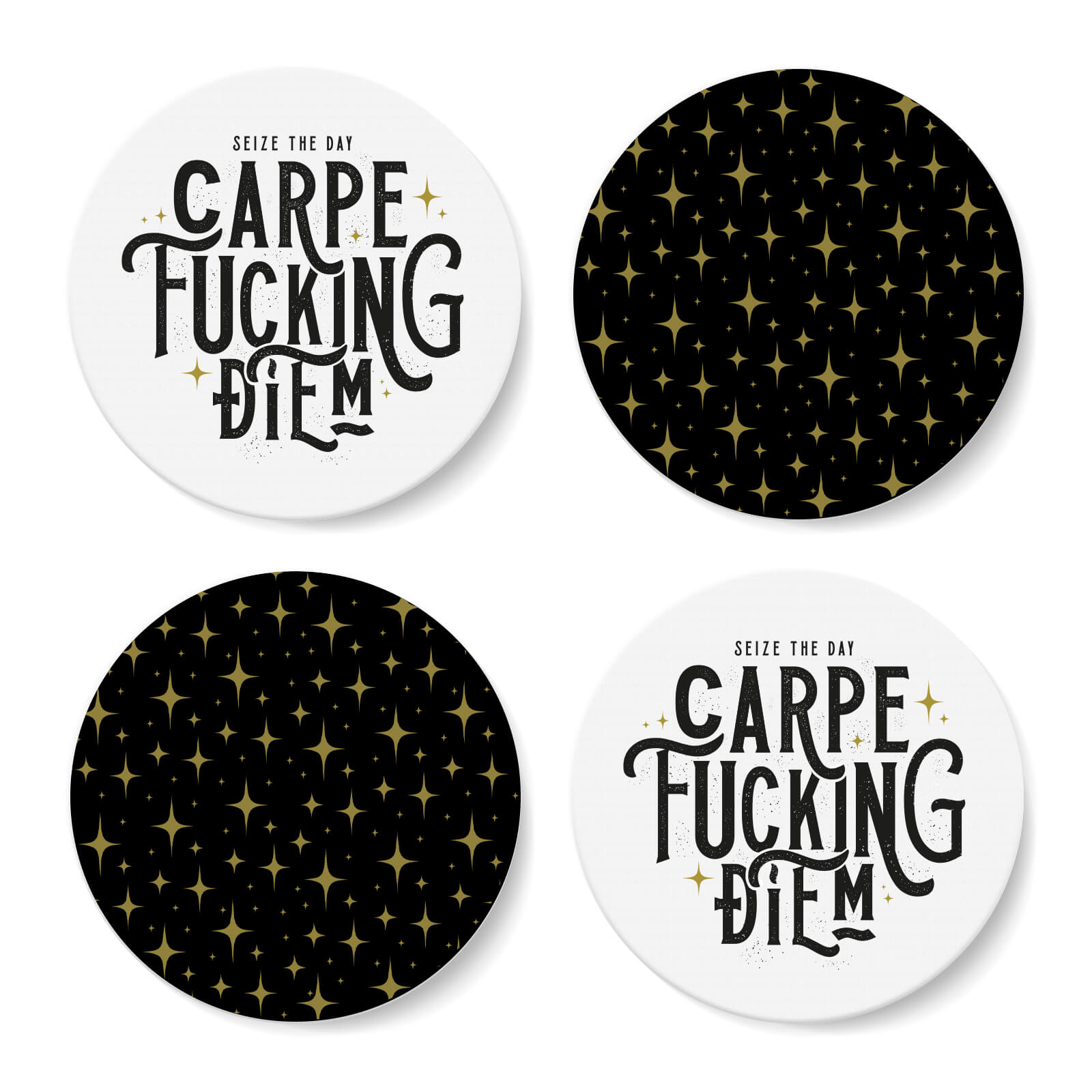 Carpe F*cking Diem Coaster Set